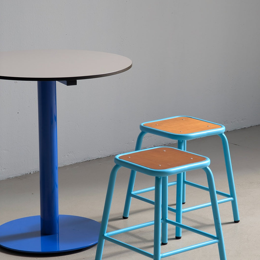Architectural 'Reason' Steel Dining Table in Ocean Blue