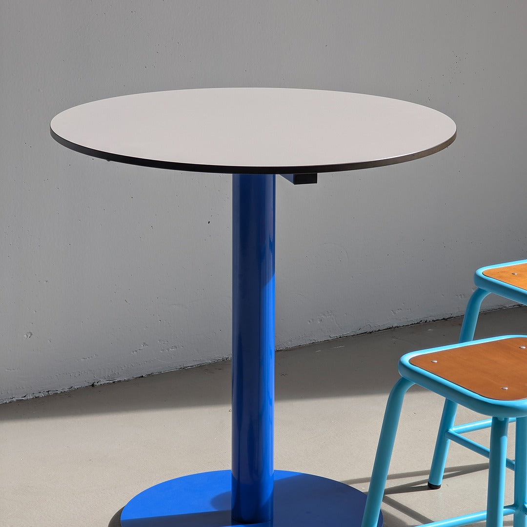 Architectural 'Reason' Steel Dining Table in Ocean Blue