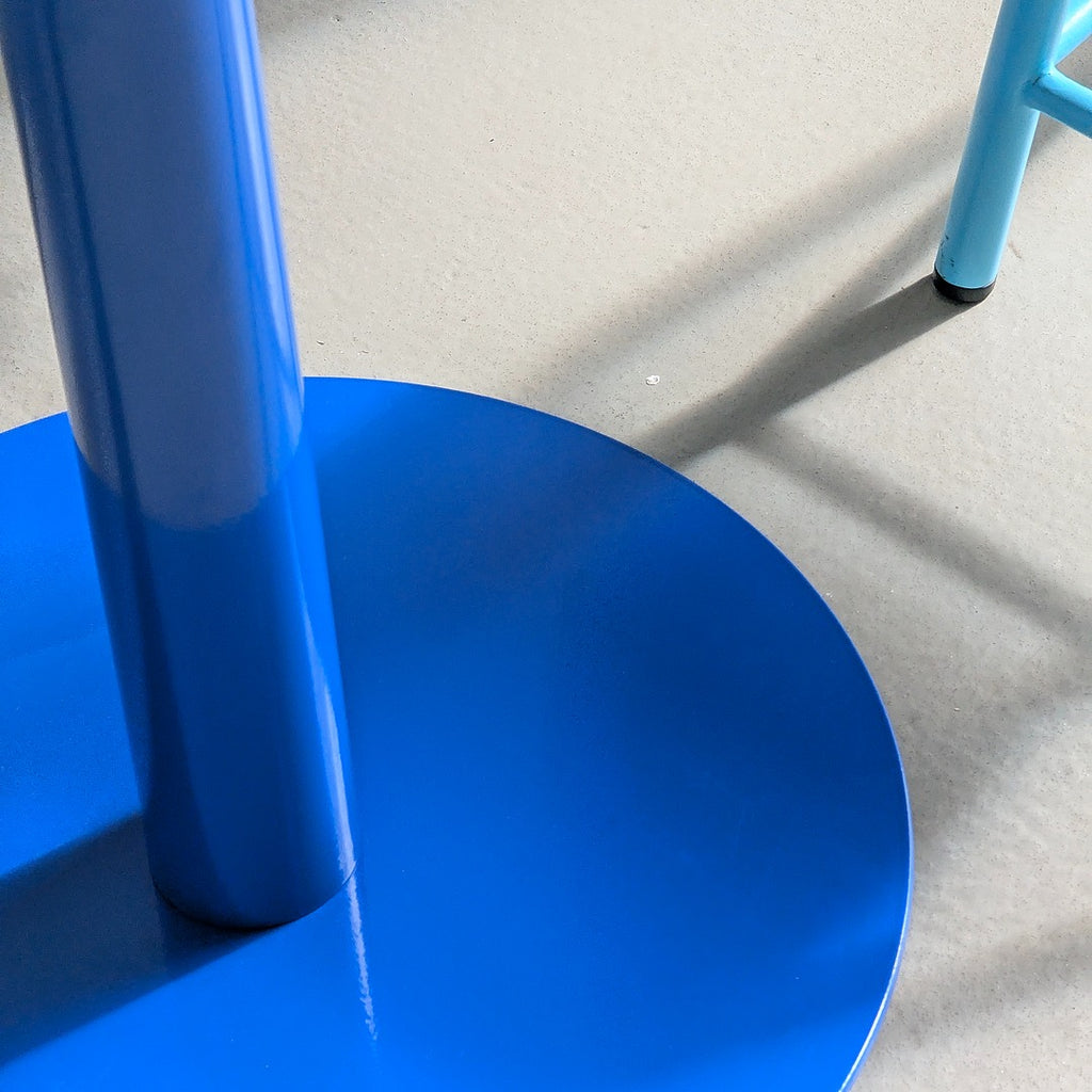 Architectural 'Reason' Steel Dining Table in Ocean Blue