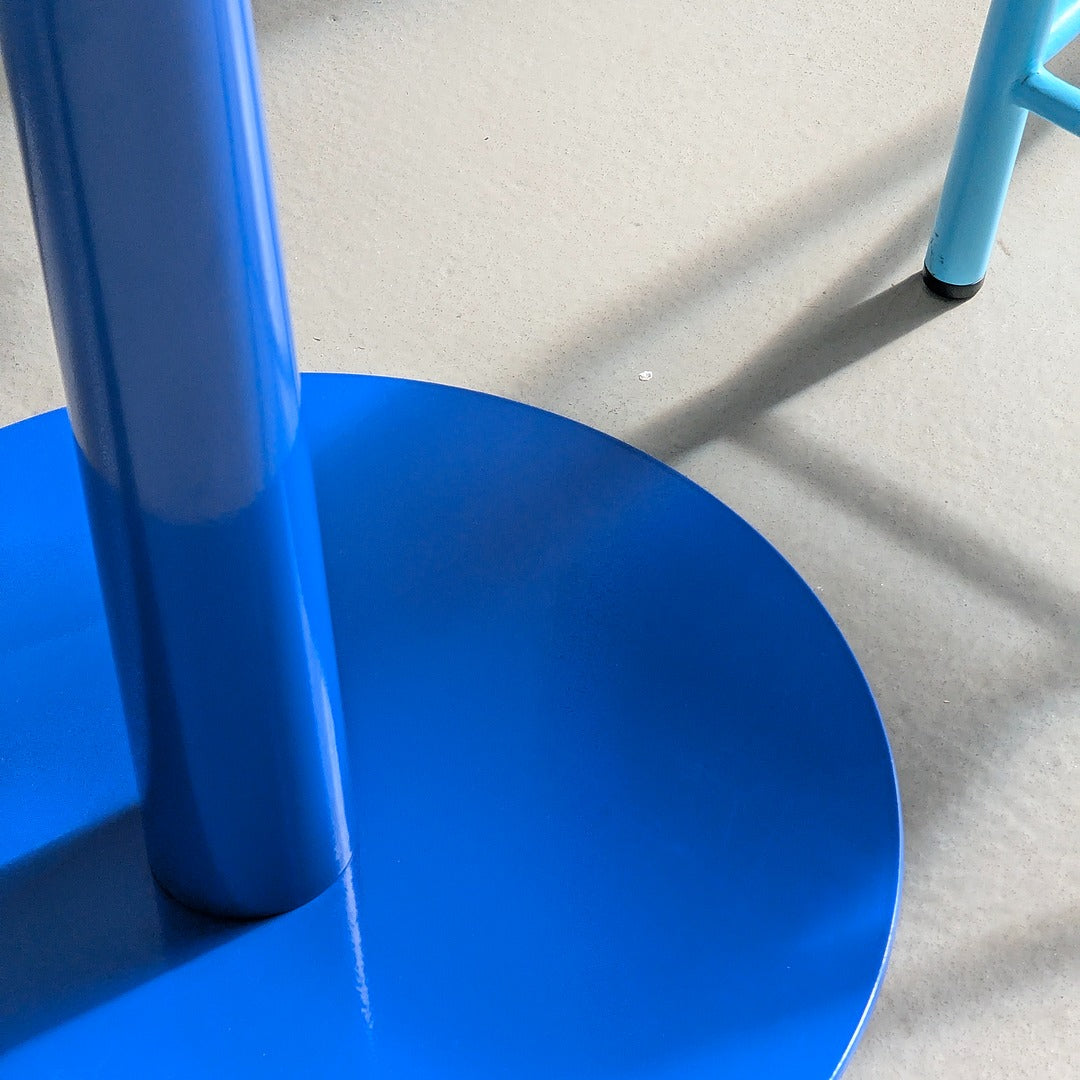 Architectural 'Reason' Steel Dining Table in Ocean Blue