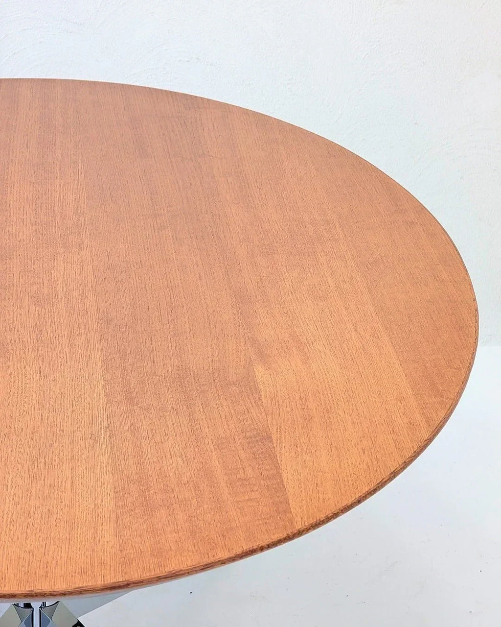 Florence Knoll Model 2480 Oval Table Desk in Rare Oak, USA, c. 1961 - Fox & Wedge