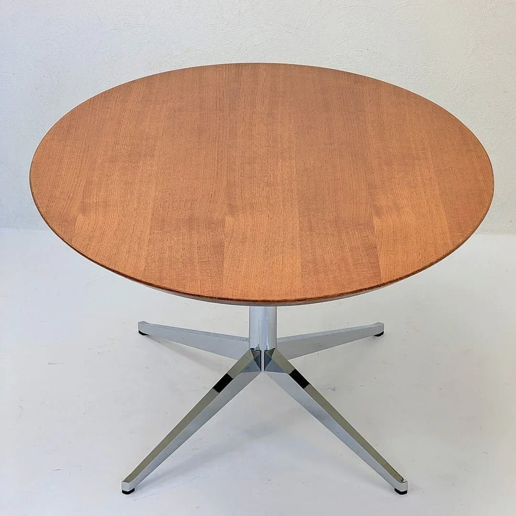 Florence Knoll Model 2480 Oval Table Desk in Rare Oak, USA, c. 1961 - Fox & Wedge