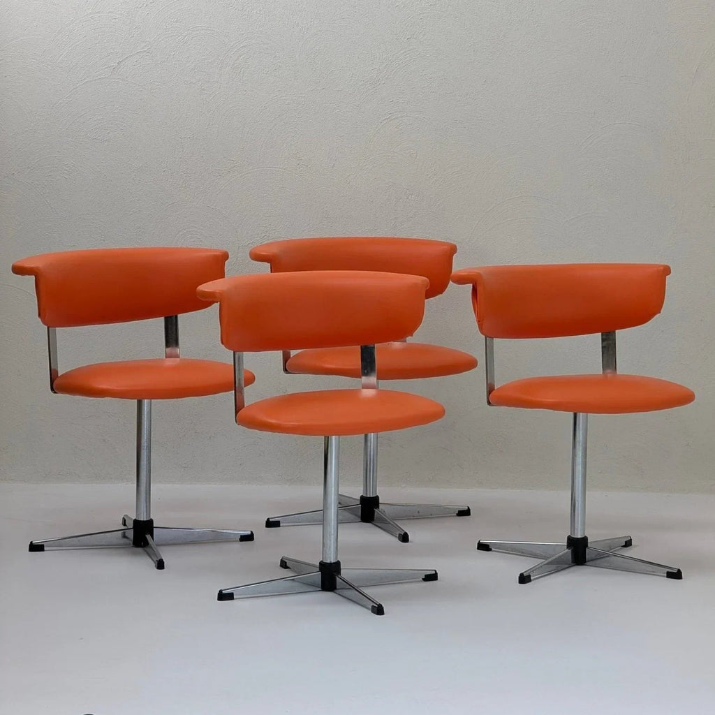 Kendall Swivel Dining Chairs, c1970 - Fox & Wedge