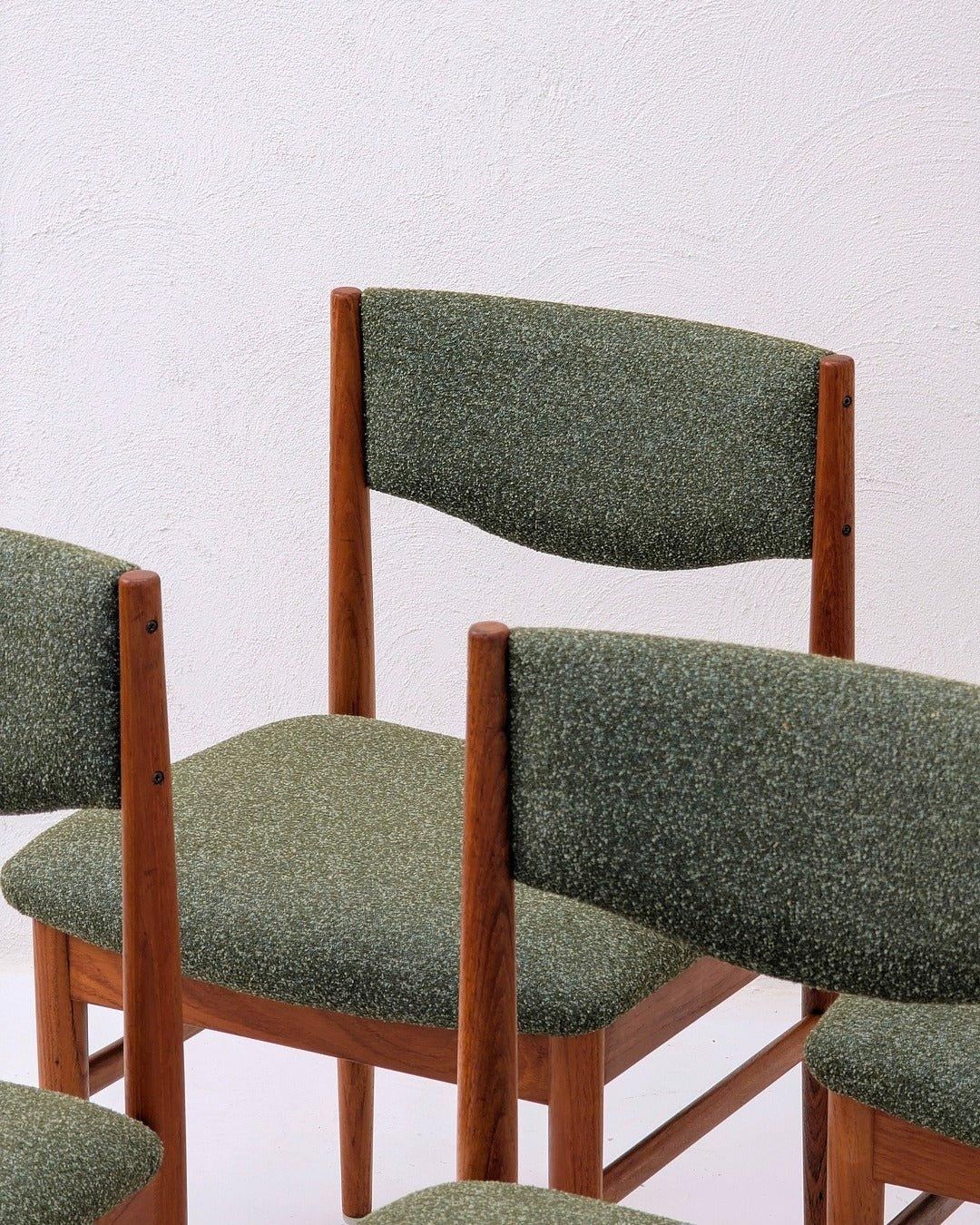 Mid - Century Parker Dining Chairs in Teak - Fox & Wedge
