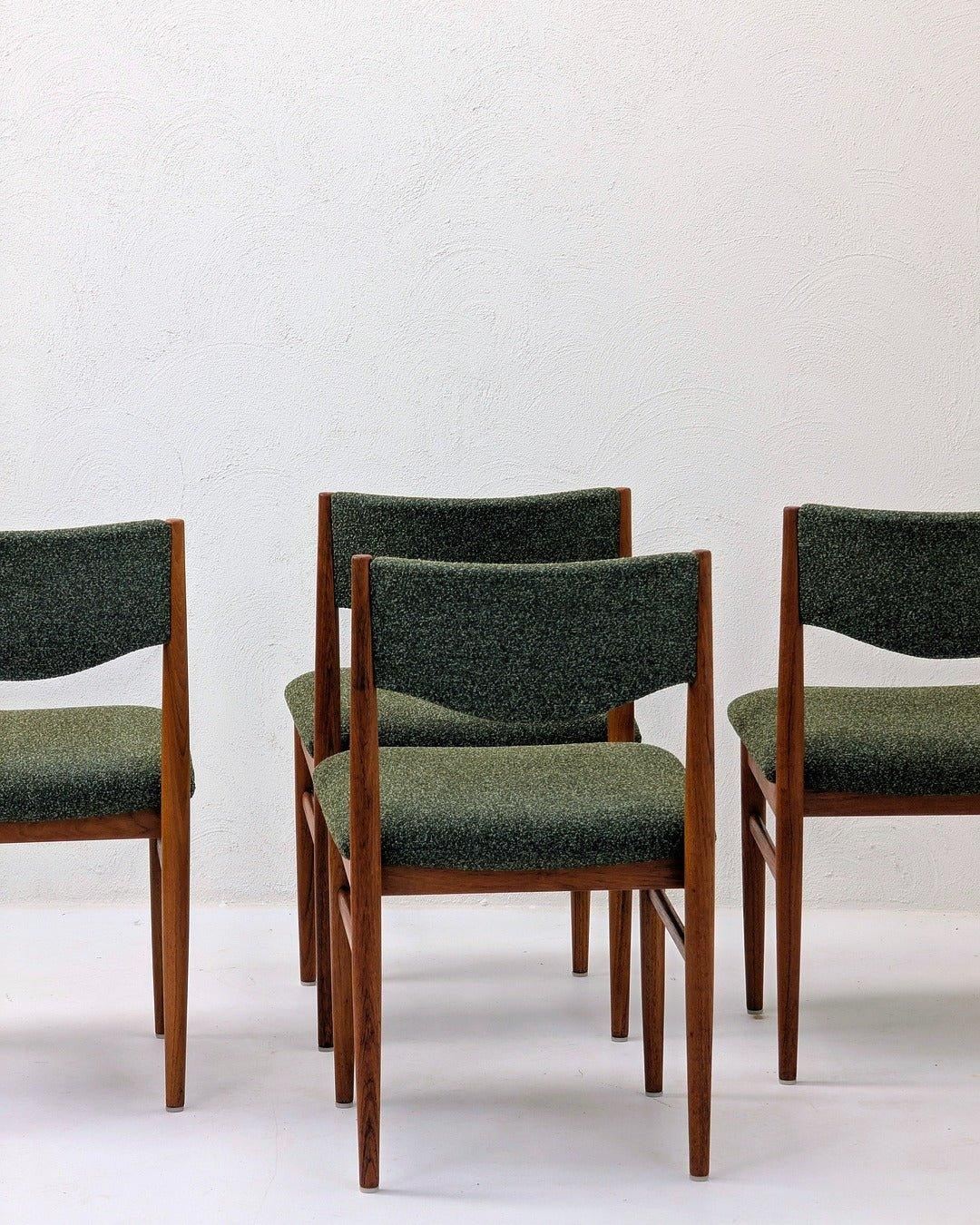 Mid - Century Parker Dining Chairs in Teak - Fox & Wedge