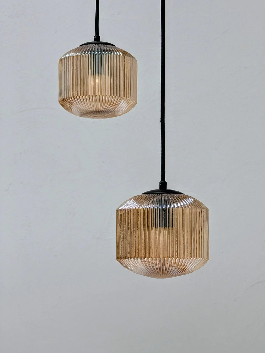 Reeded Glass Pendant Lights - Fox & Wedge