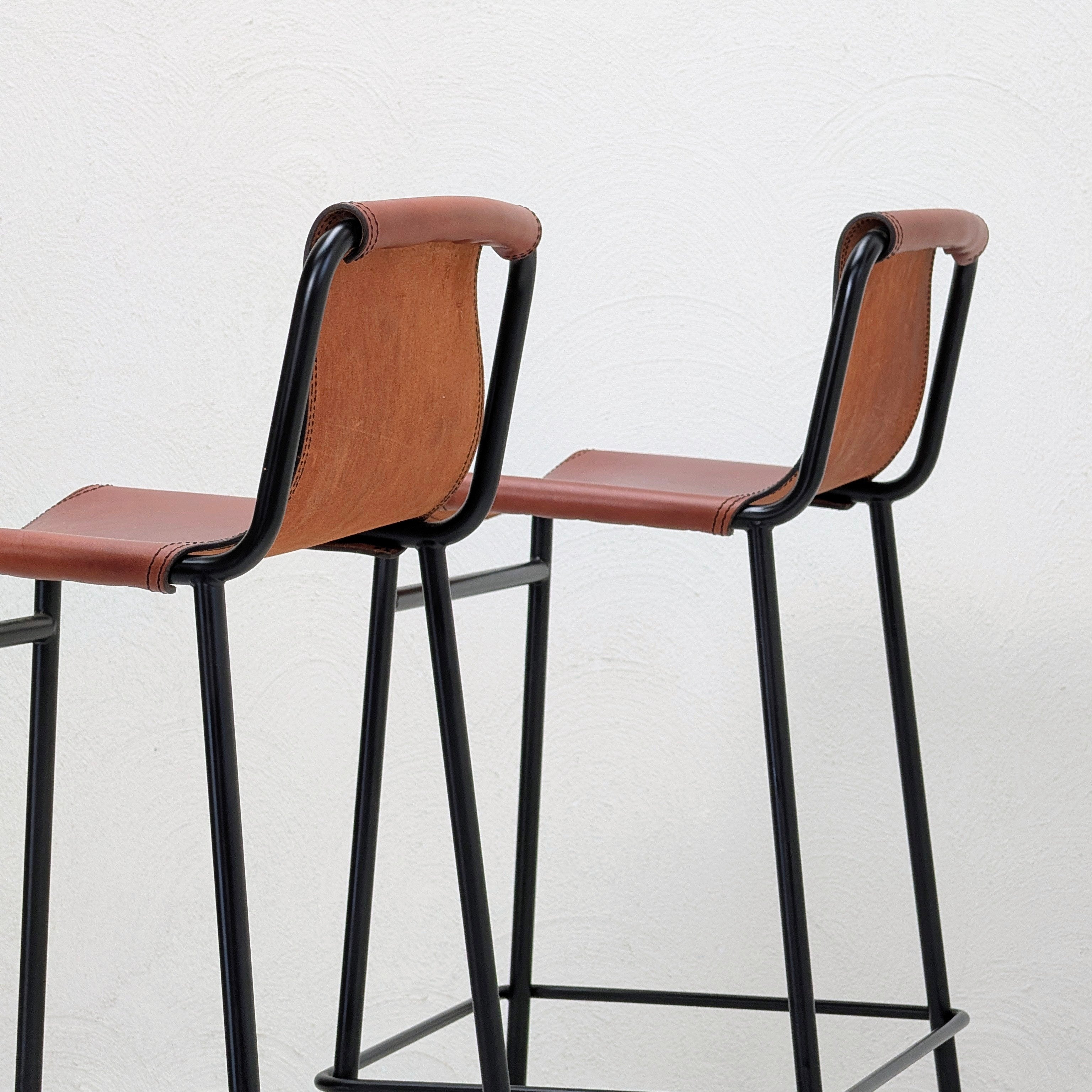 OX Denmarq September Bar Stool in Cognac Leather