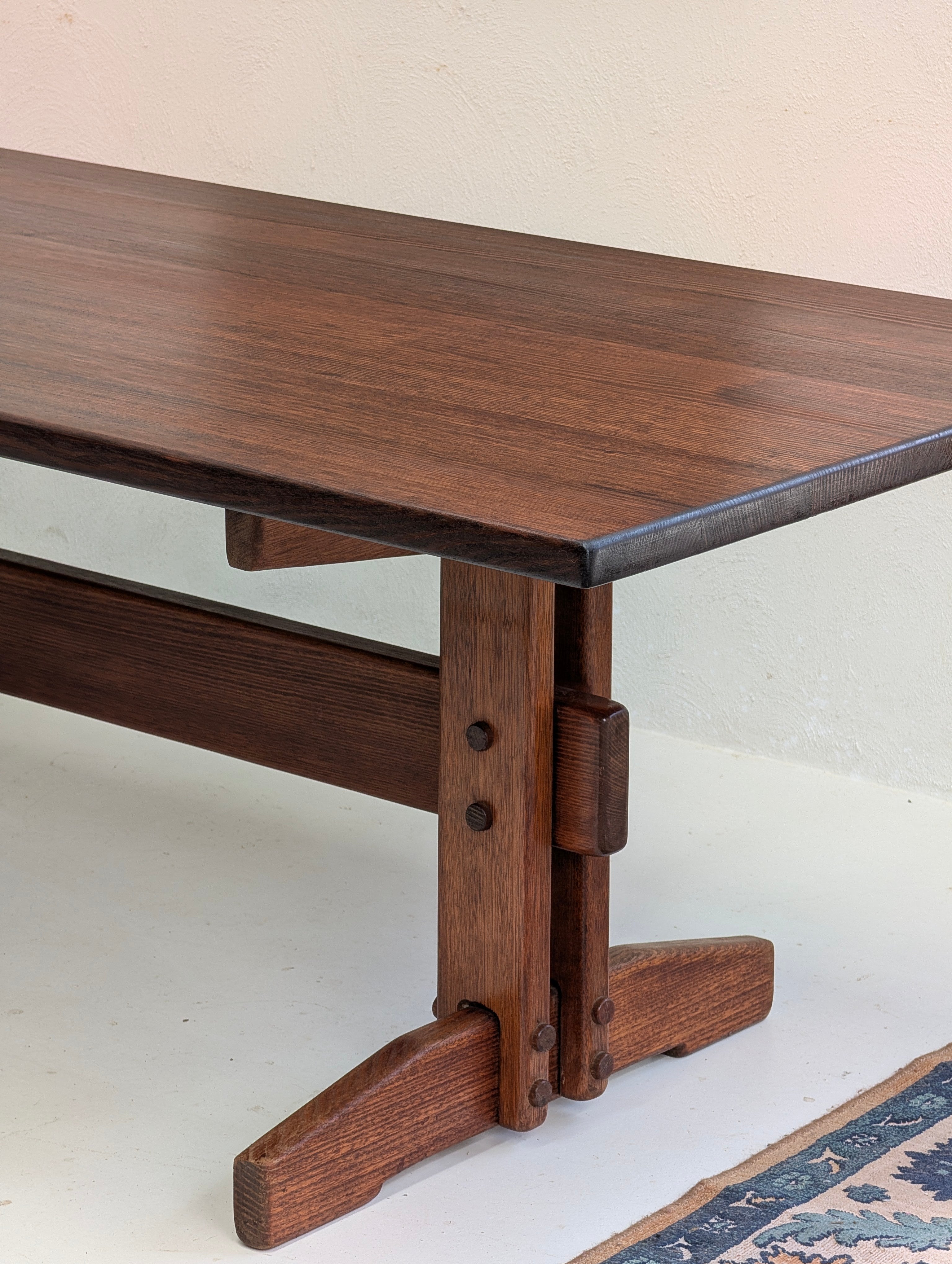 Restored Norman Archibald 'Nore' Dining Table in Victorian Alpine Ash, c1978