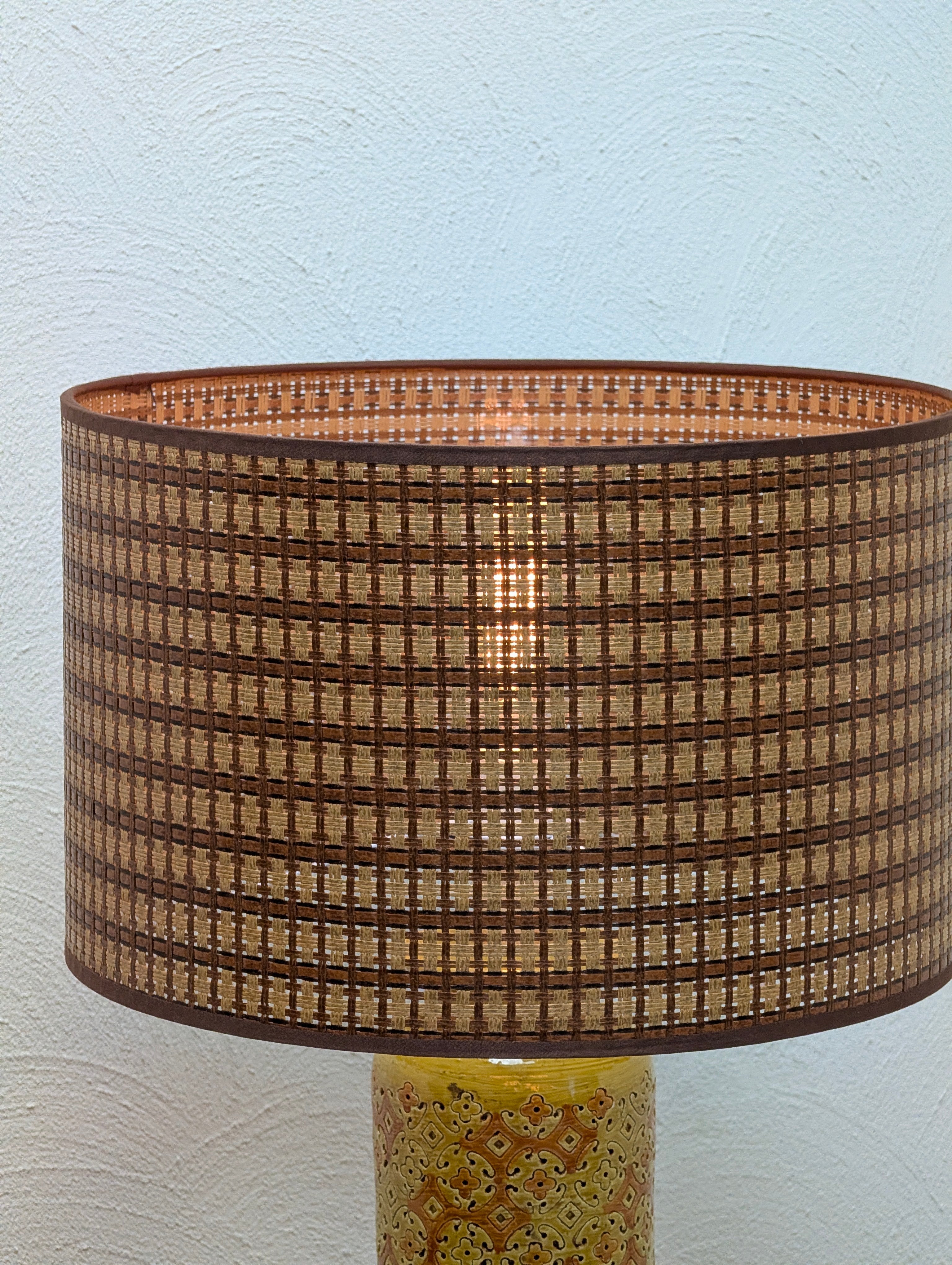 Bitossi Italy 'Spagnolo' Table Lamp with Hand Made Lampshade