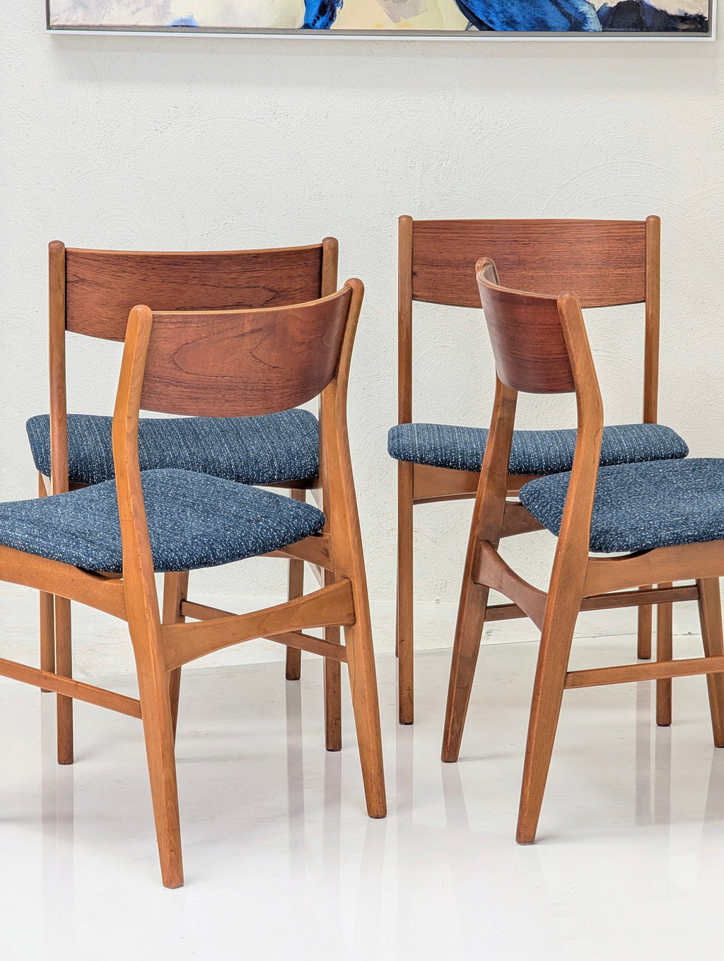 Restored Danish Teak & Oak Dining Chair | MCM c1960s