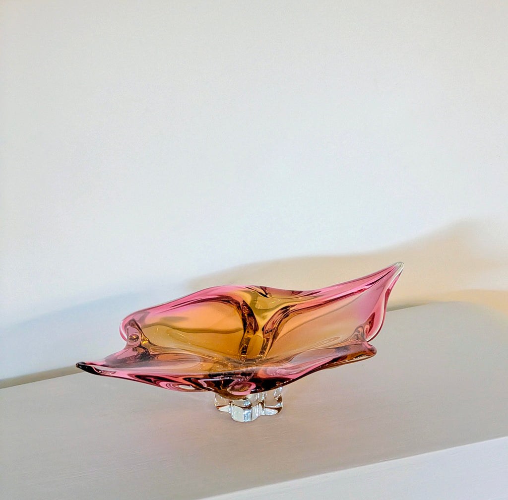 Bohemian Art Glass Bowl by Josef Hospodka | c.1960s
