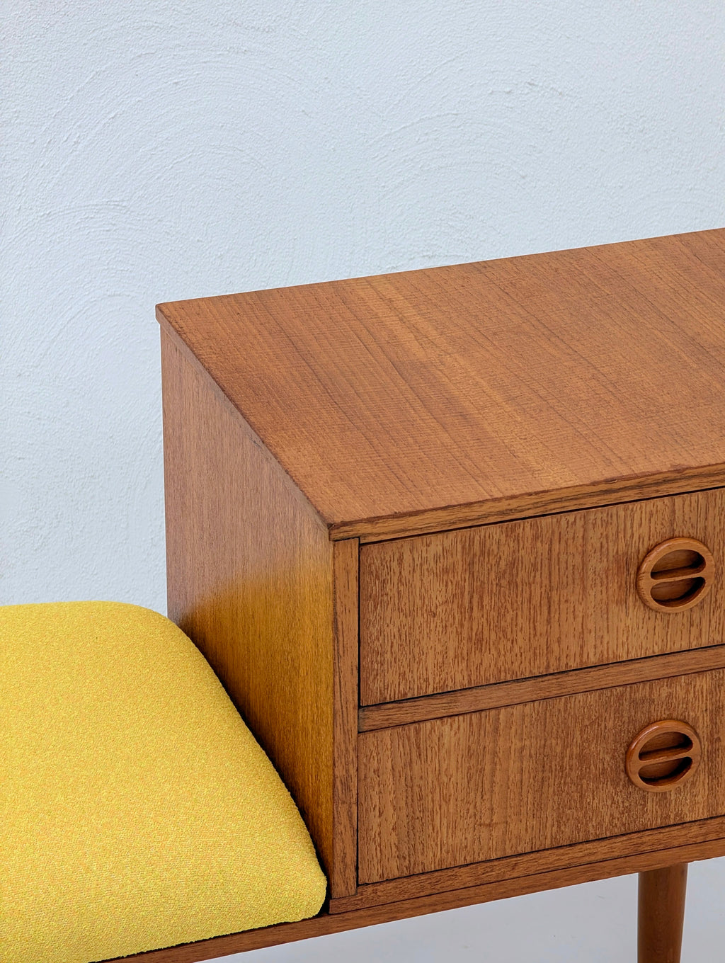Mid Century Modern Teak Telephone Table | Warwick Buckley Sunrise