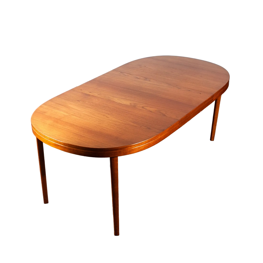 Restored Mid-Century Modern Swedish Teak Extension Table by Skaraborgs (c. 1960s)