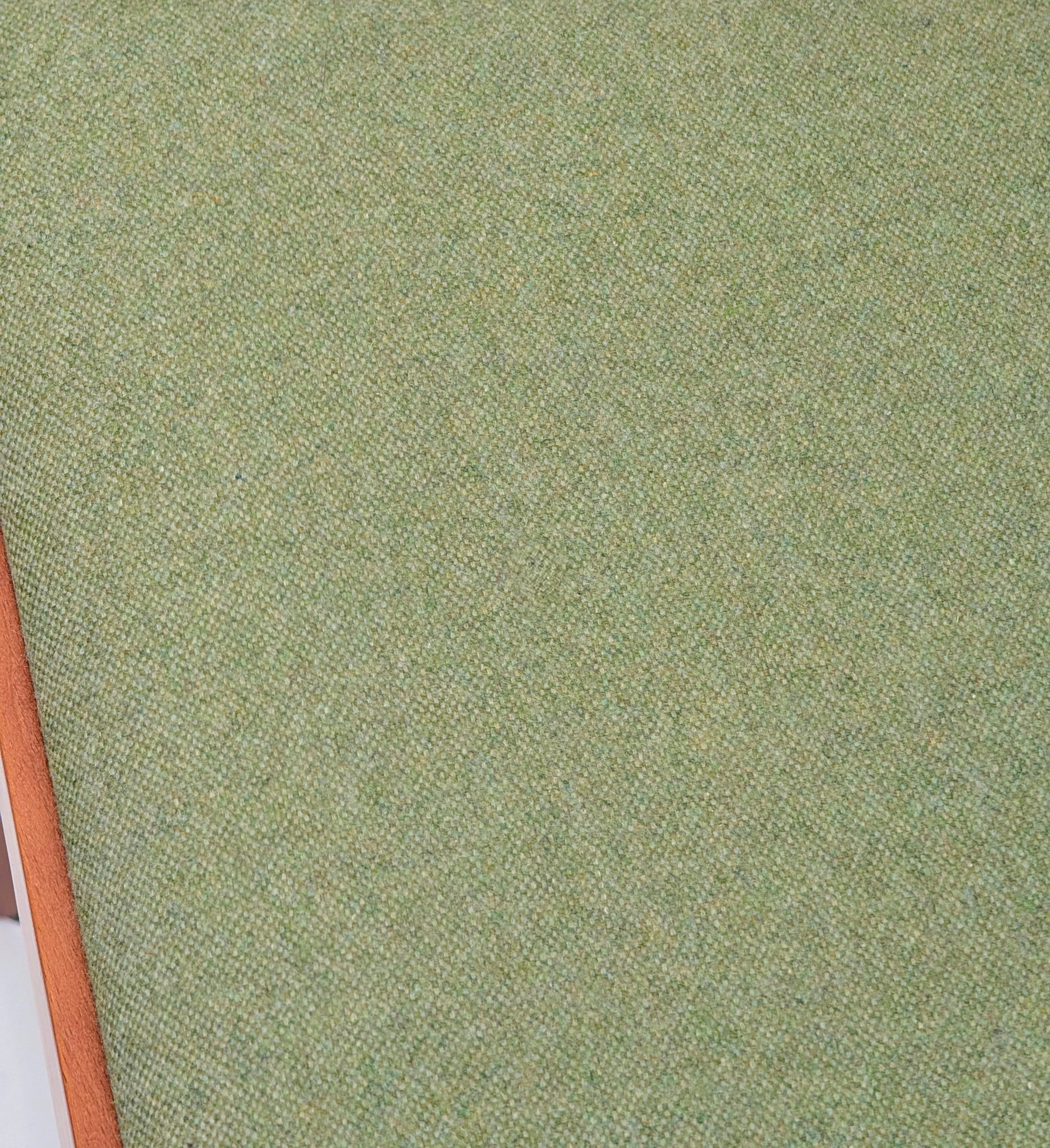 Set of 6 High-Back Dining Chairs – Newly Upholstered in Warwick ‘Wasabi’