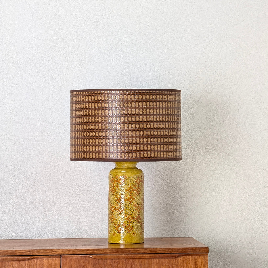 Bitossi Italy 'Spagnolo' Table Lamp with Hand Made Lampshade