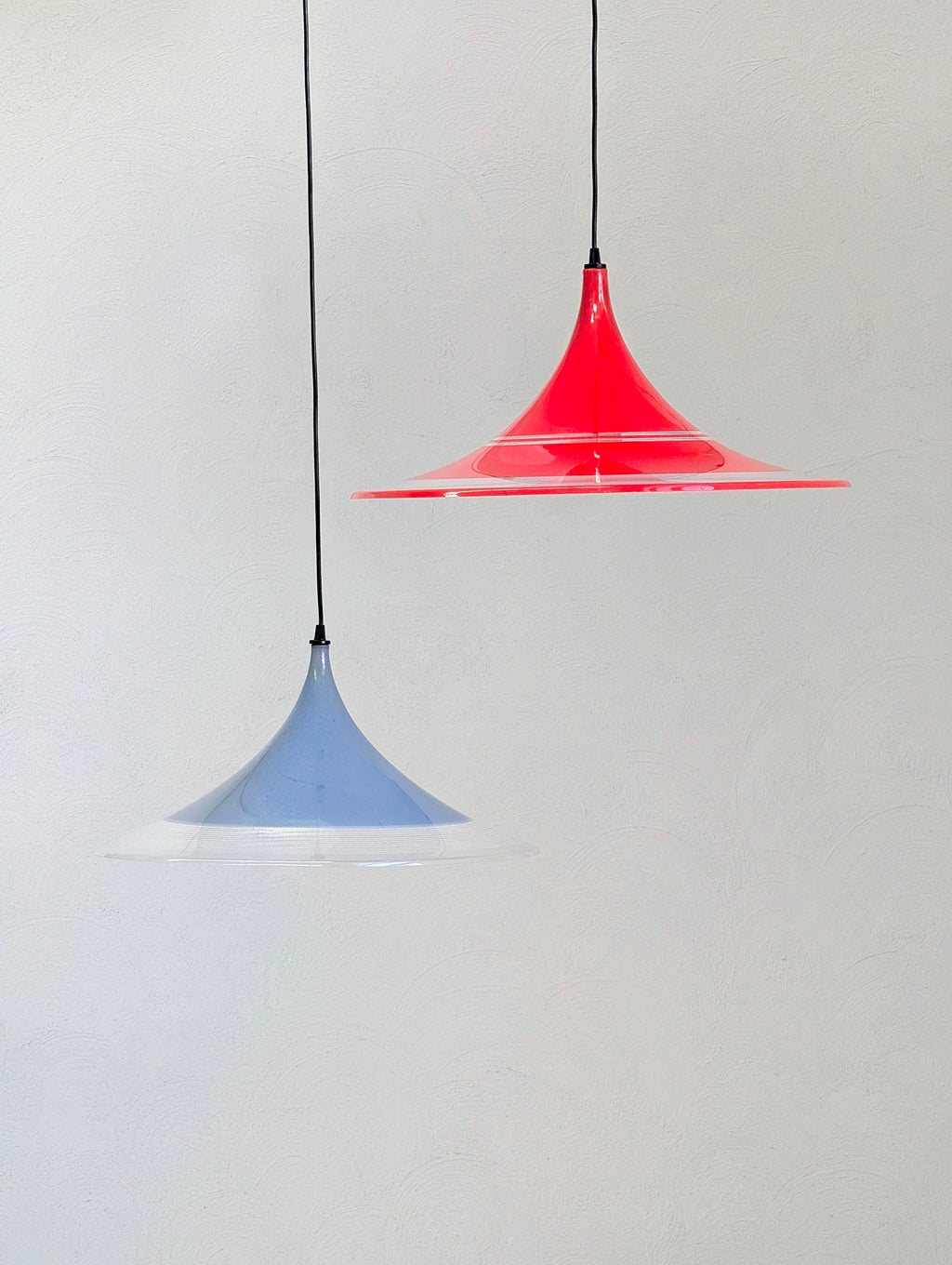 Meblo for Harvey Guzzini Blue 'Albatross' Pendant Light