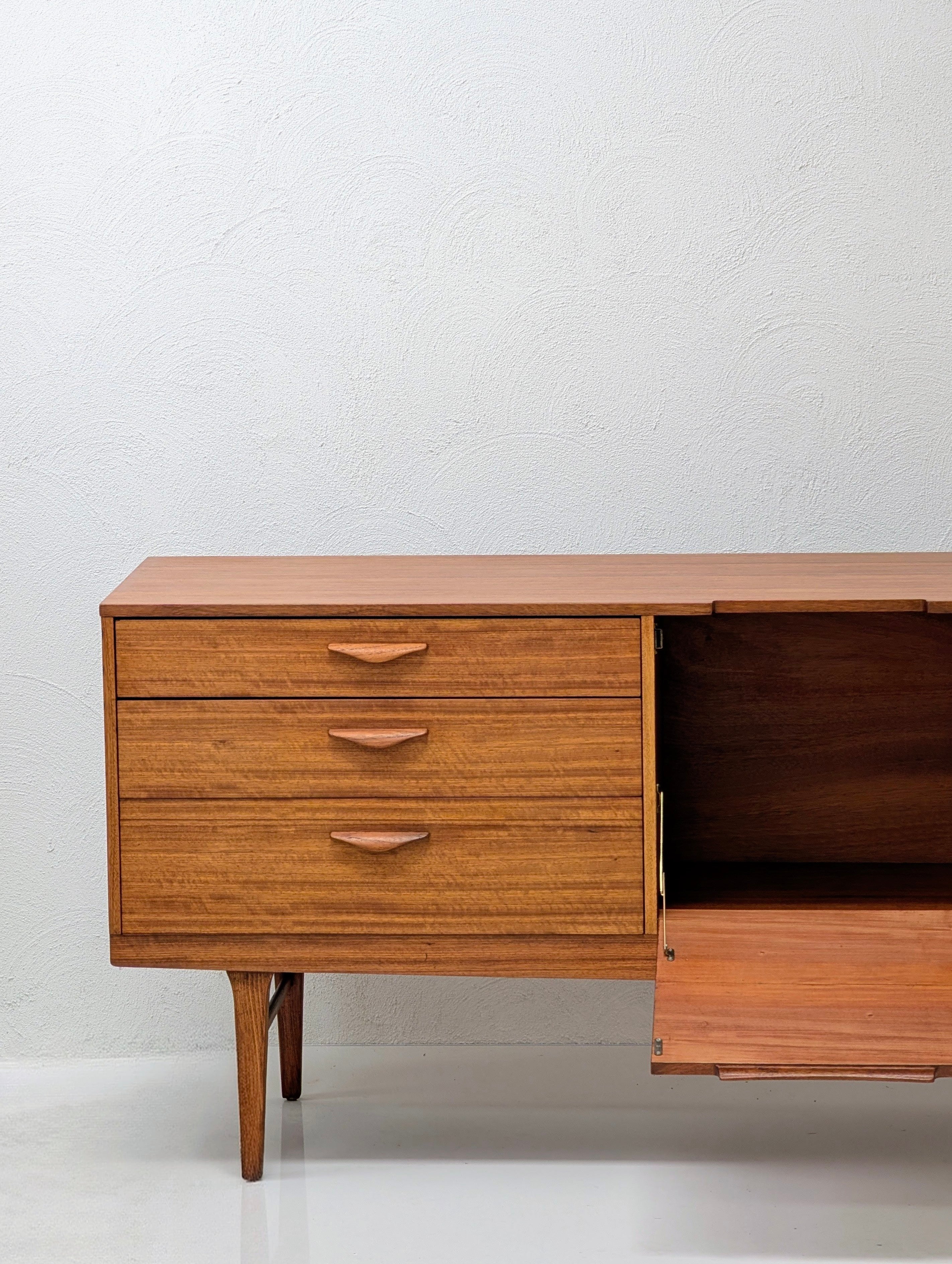 Restored Mid Century Modern Teak Sideboard by Nathan Furniture | UK c.1960s