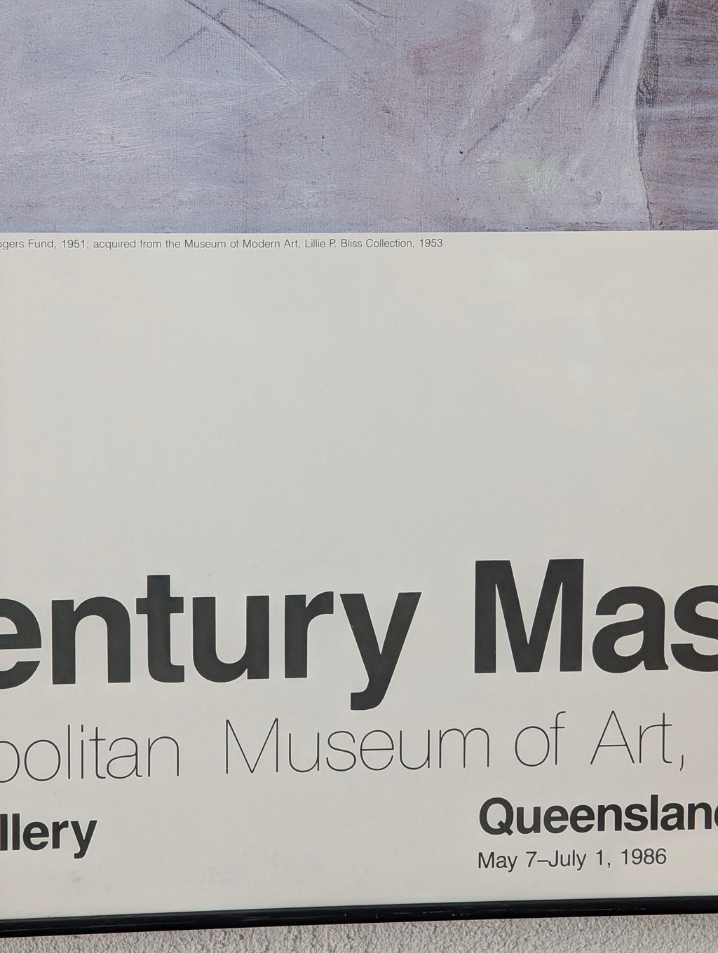 Picasso 20th Century Masters Original 1986 MET Exhibition Lithograph