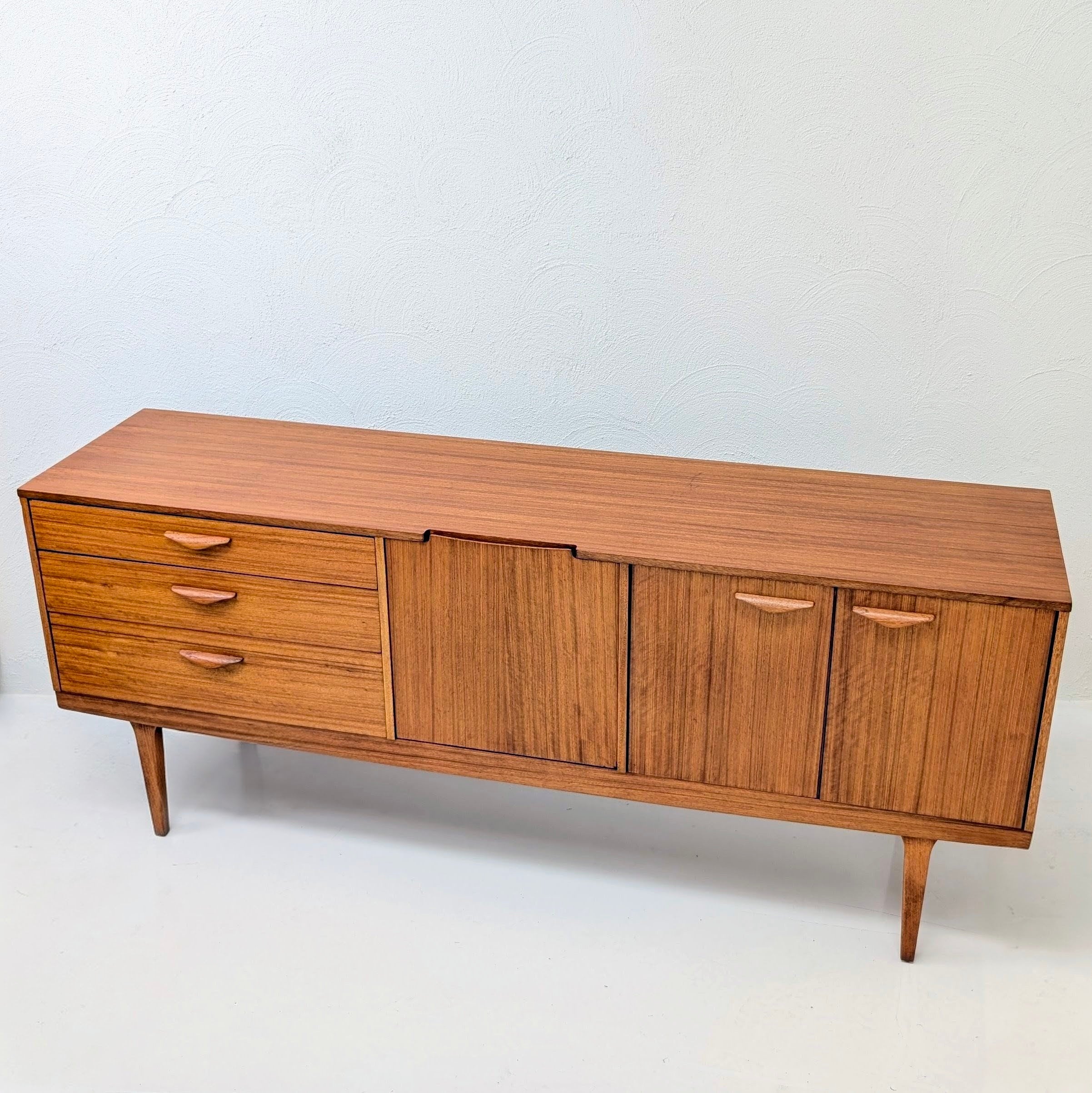 Restored Mid Century Modern Teak Sideboard by Nathan Furniture | UK c.1960s