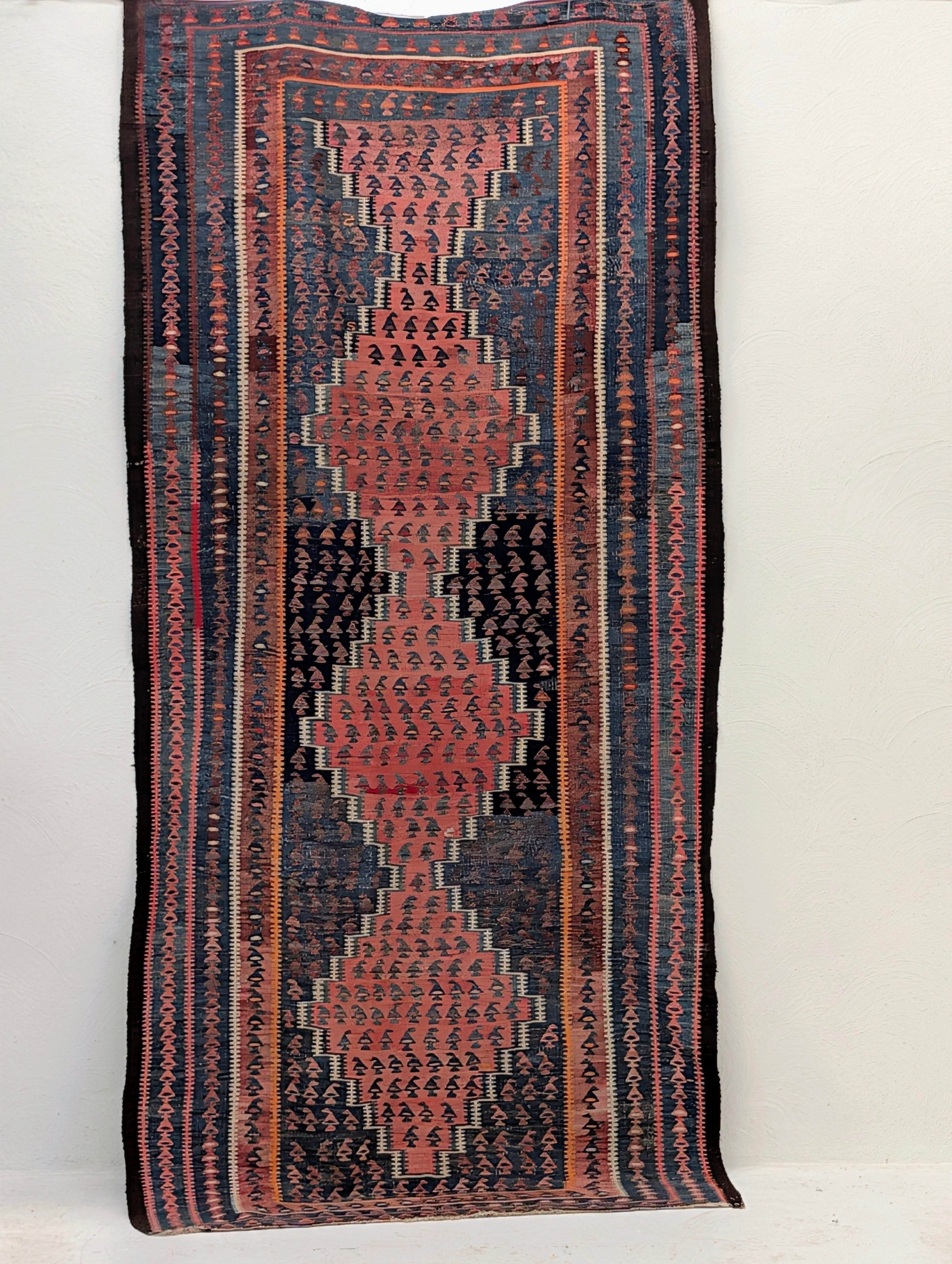Vintage Cotton Kilim Runner