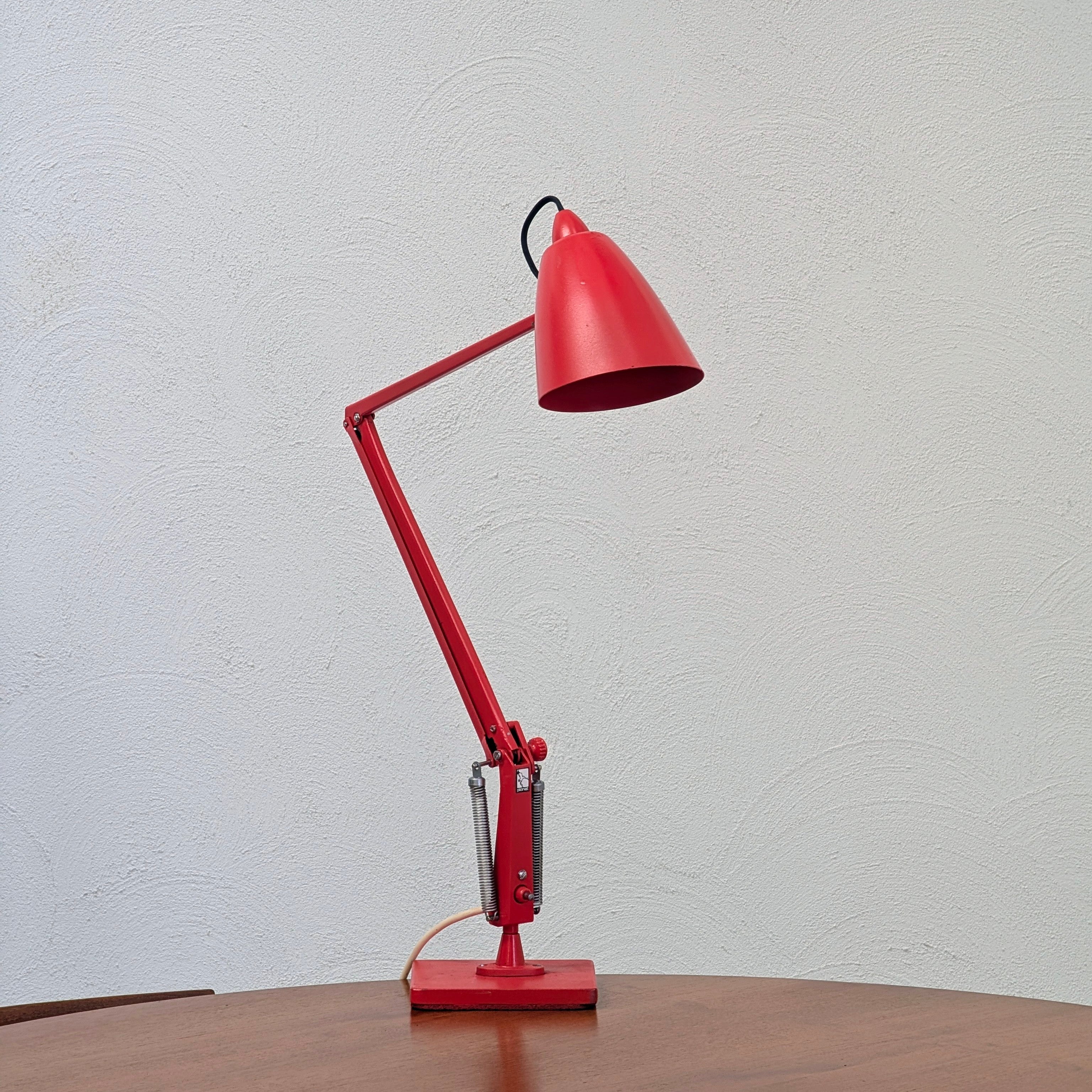 Retro Red 'Studio K' Task Lamp by Planet Lighting