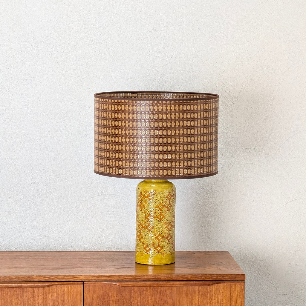 Bitossi Italy 'Spagnolo' Table Lamp with Hand Made Lampshade