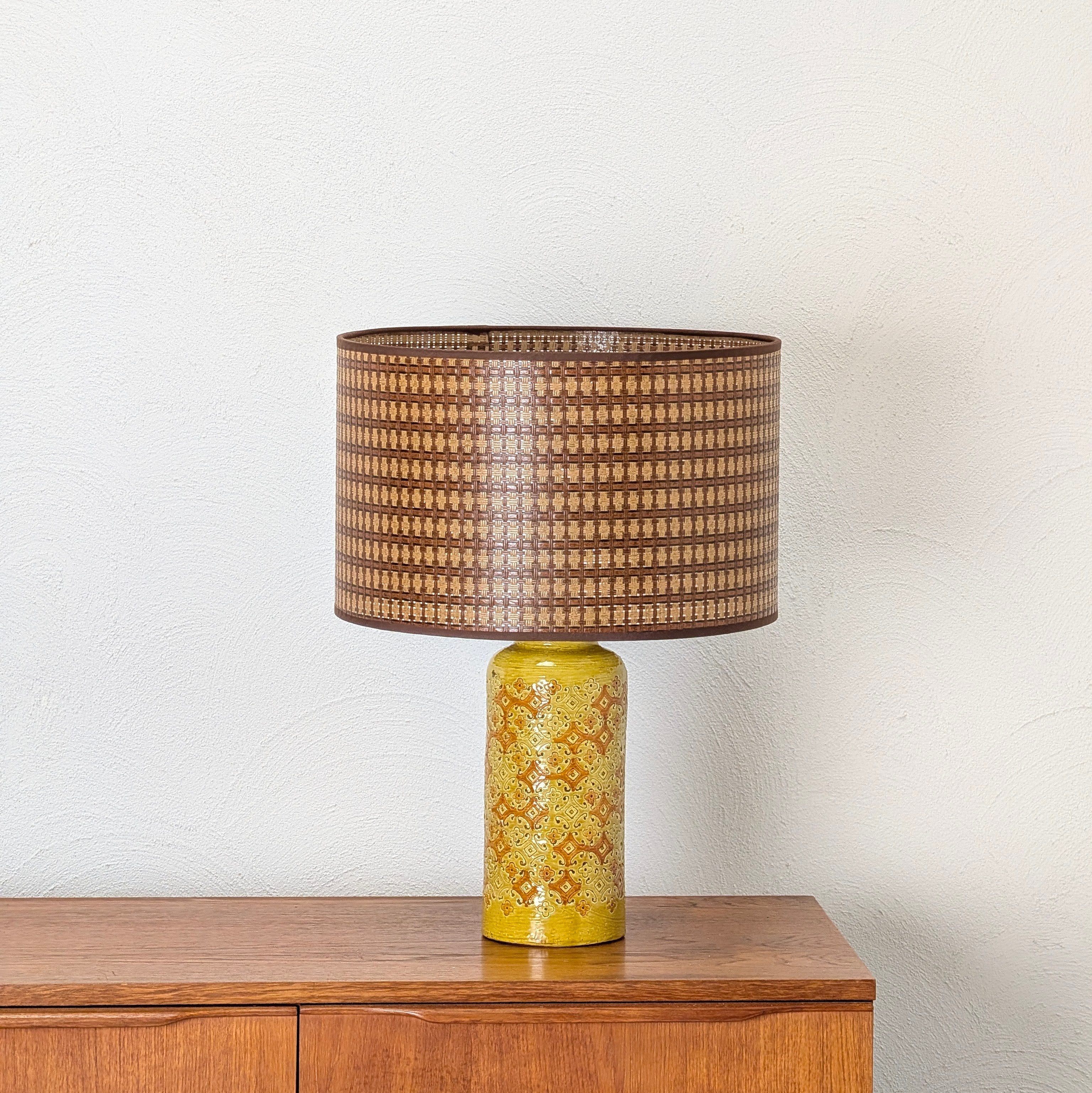Bitossi Italy 'Spagnolo' Table Lamp with Hand Made Lampshade