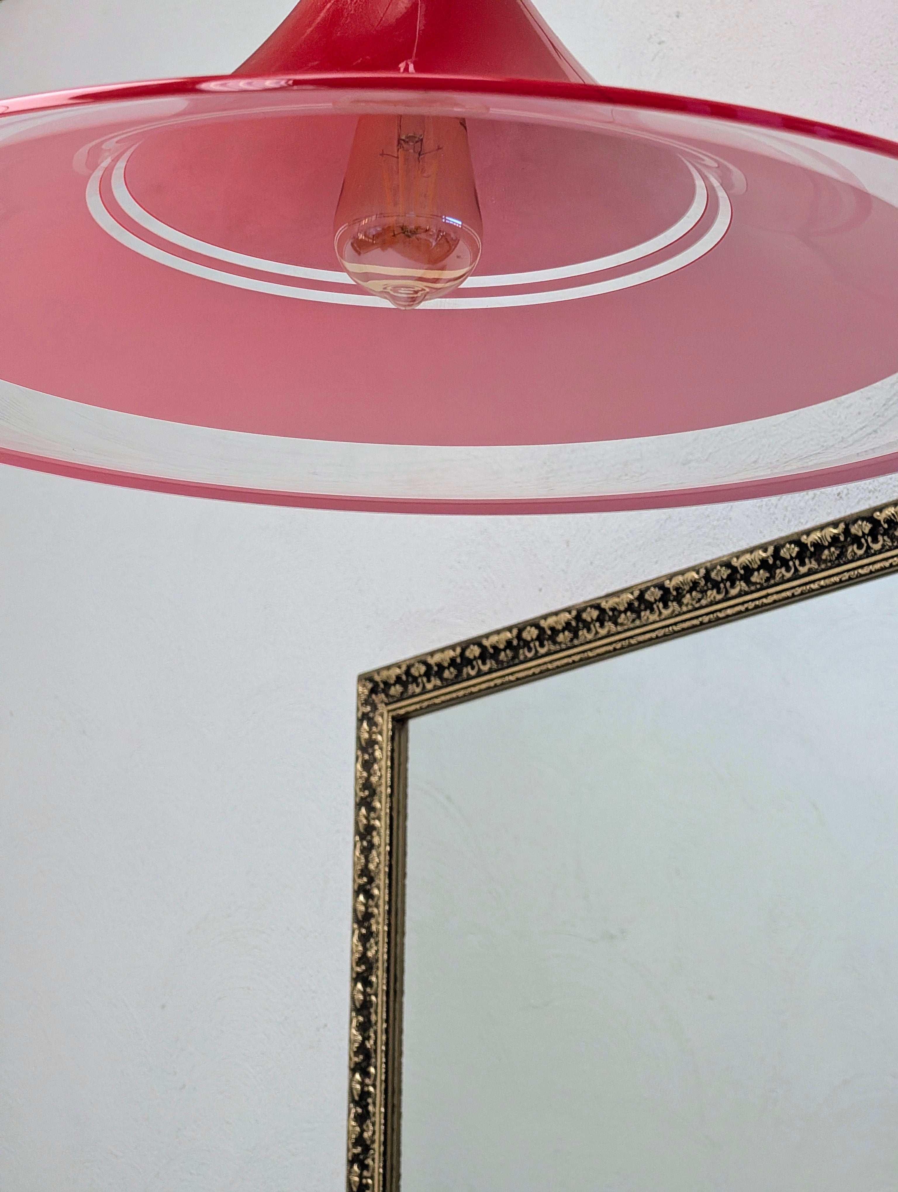 Meblo Guzzini "Trumpet" Pendant in
Lucite