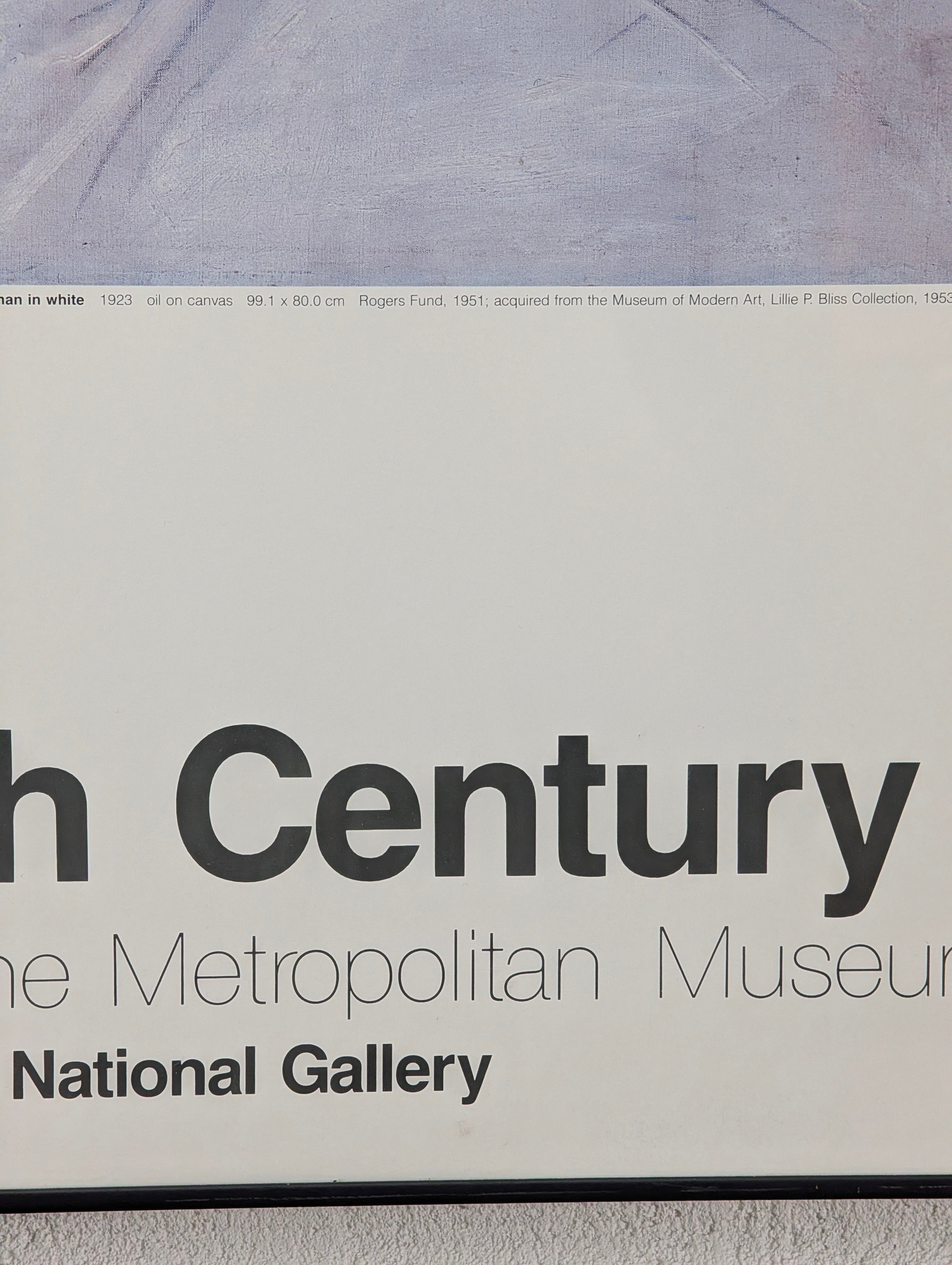 Picasso 20th Century Masters Original 1986 MET Exhibition Lithograph