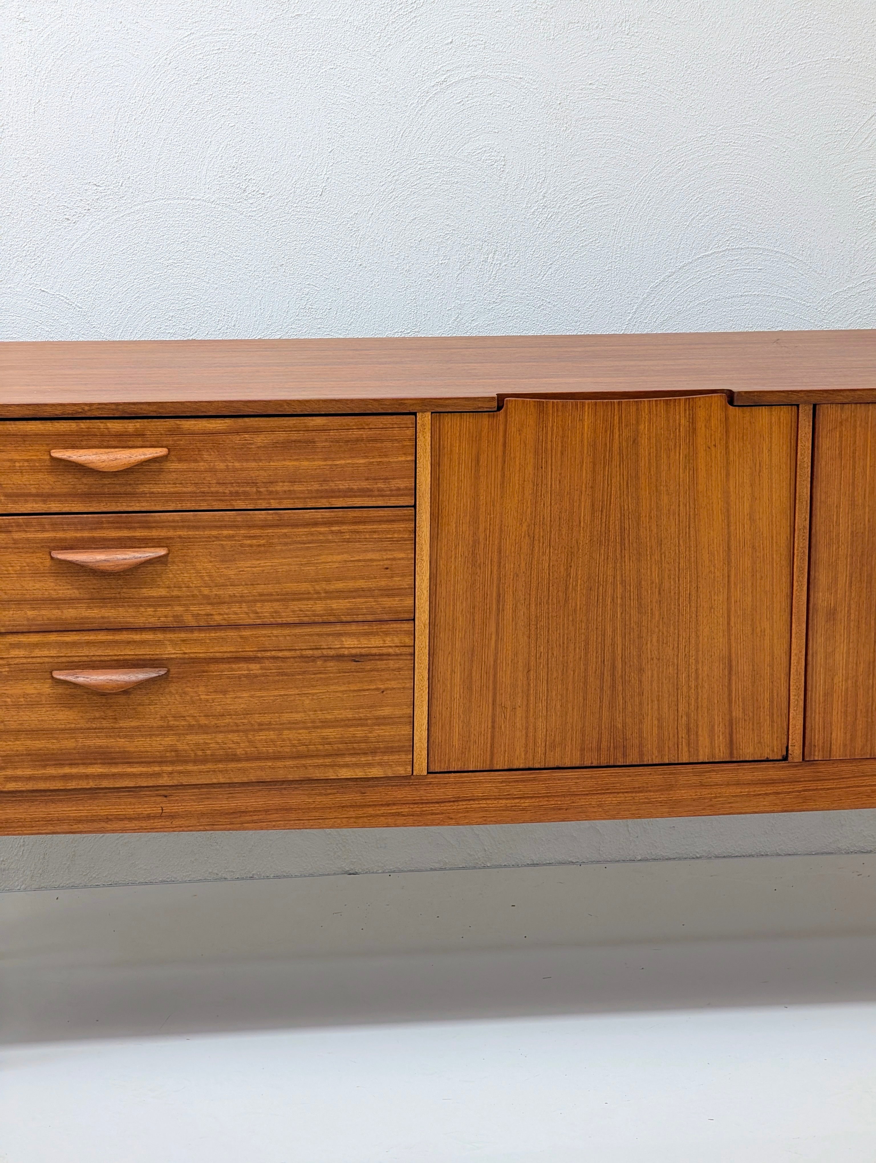 Restored Mid Century Modern Teak Sideboard by Nathan Furniture | UK c.1960s