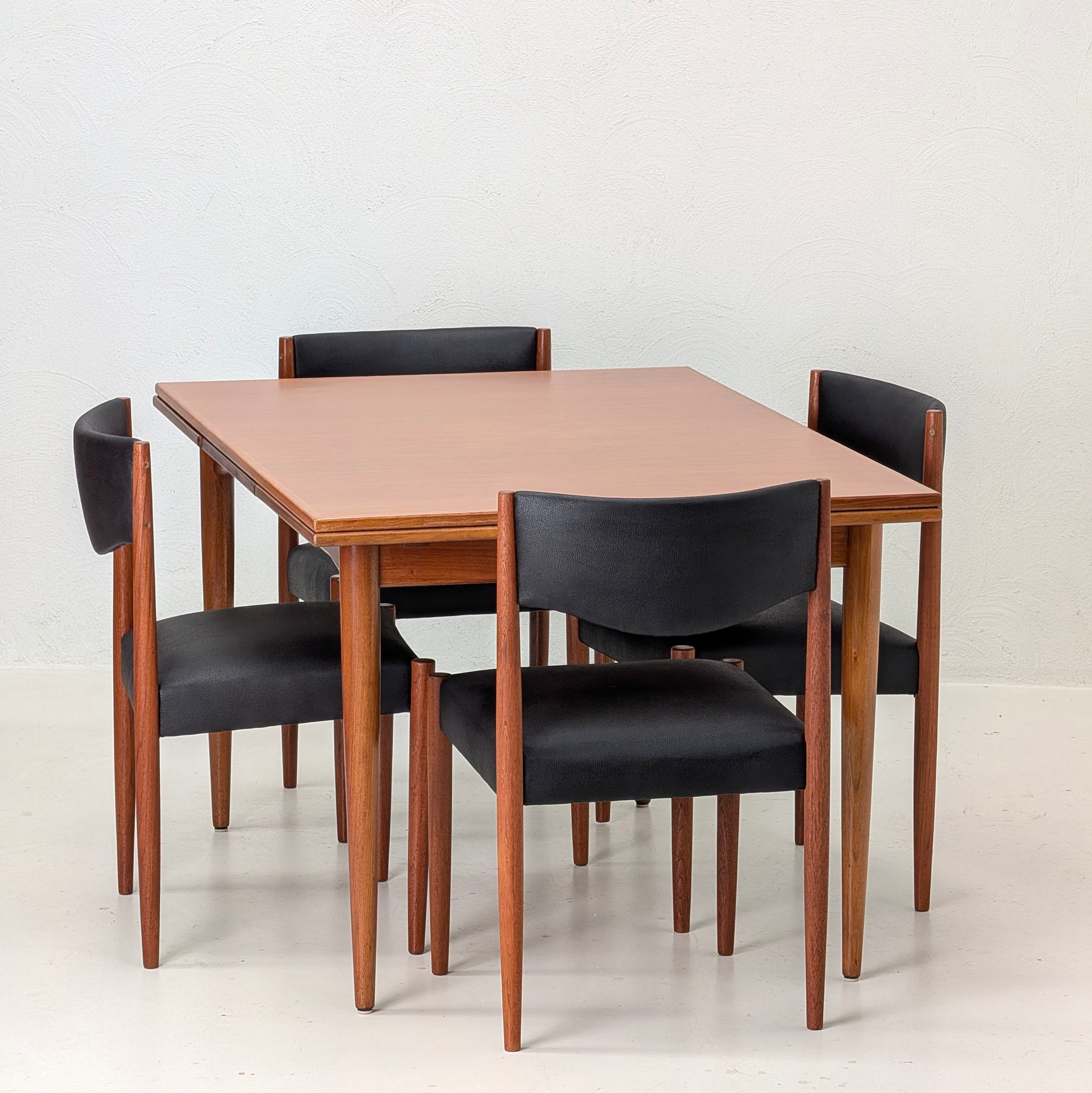 Restored Parker 'Nordic' Extension Dining Table in Teak