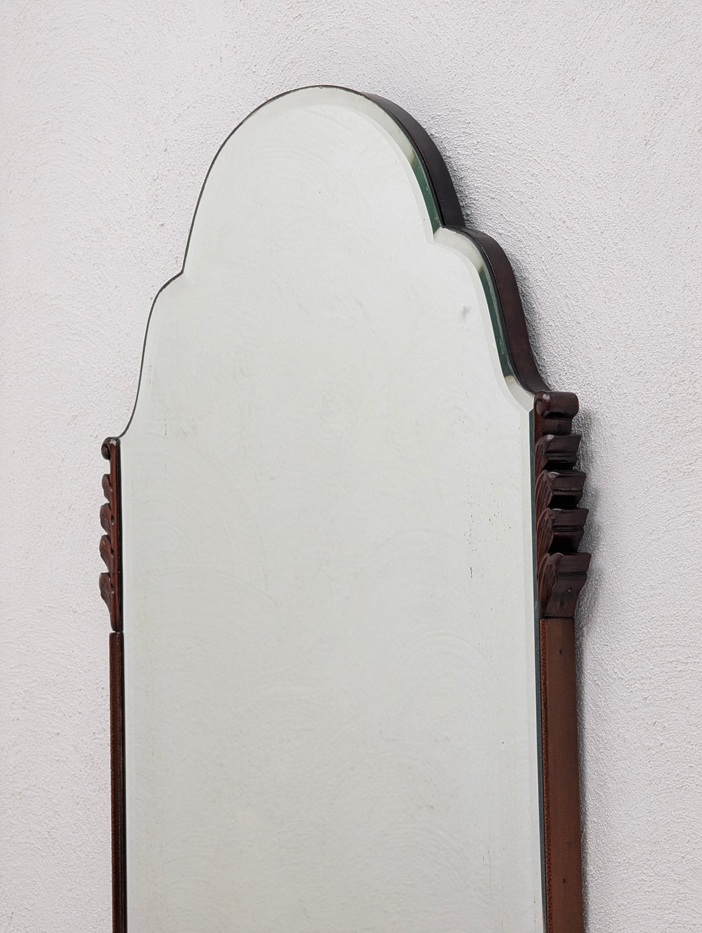 Restored 1940s Art Deco Solid Oak Wall Mirror