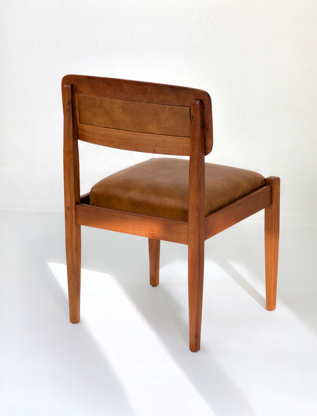 Rare 1970s Wright & Sons Blackwood & Toffee Dining Chairs | Set of 6