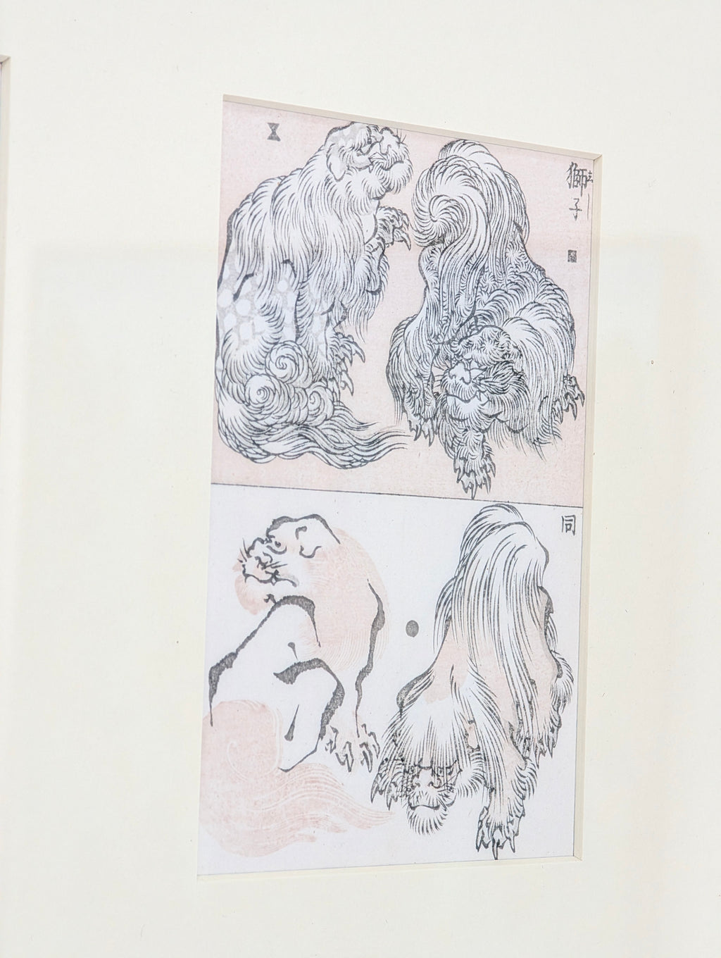 Original Katsushika Hokusai Triptych: "Life, Nature & Myth" (Manga Studies) | 19th Century