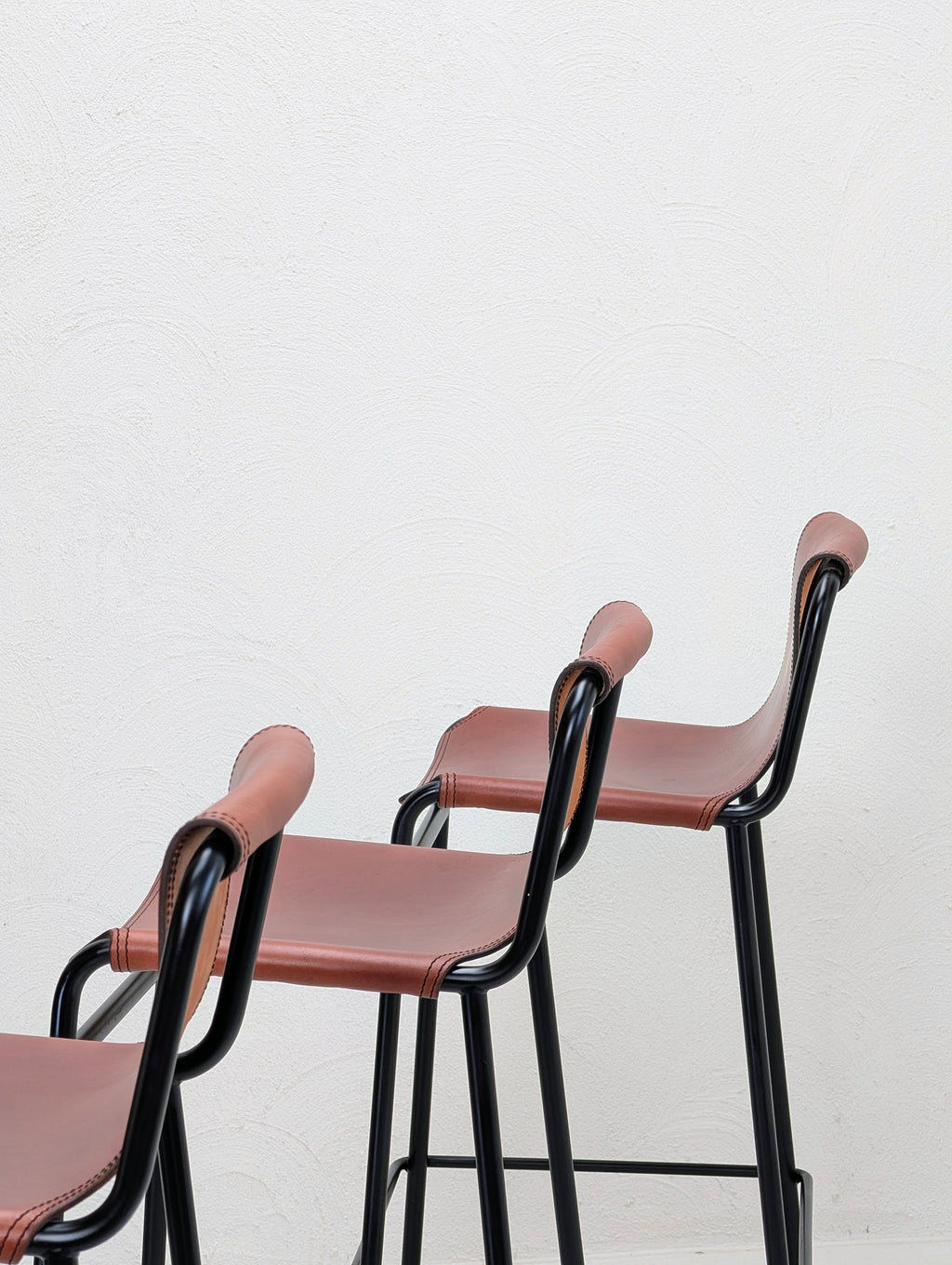 OX Denmarq September Bar Stool in Cognac Leather