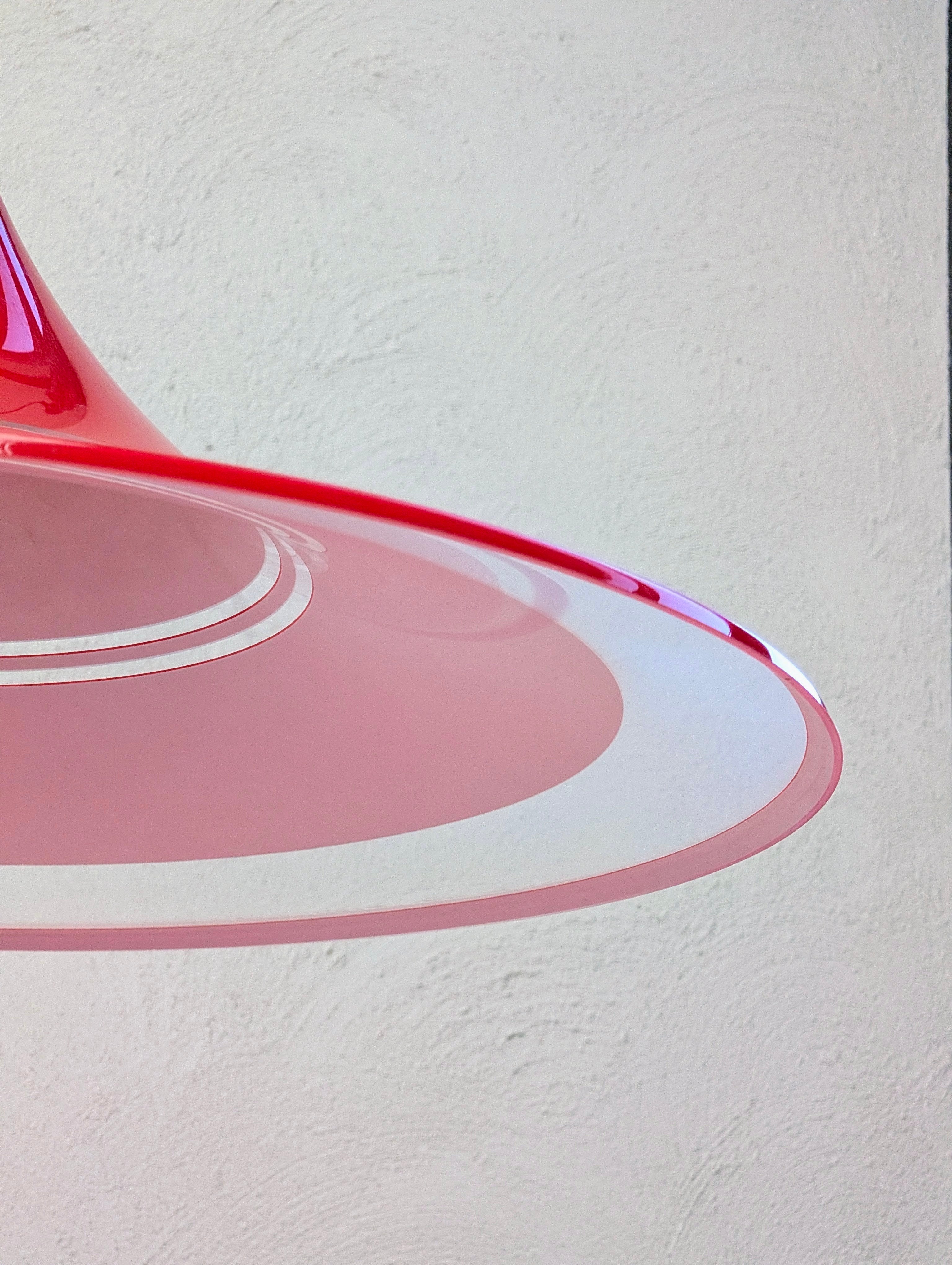 Meblo Guzzini "Trumpet" Pendant in
Lucite