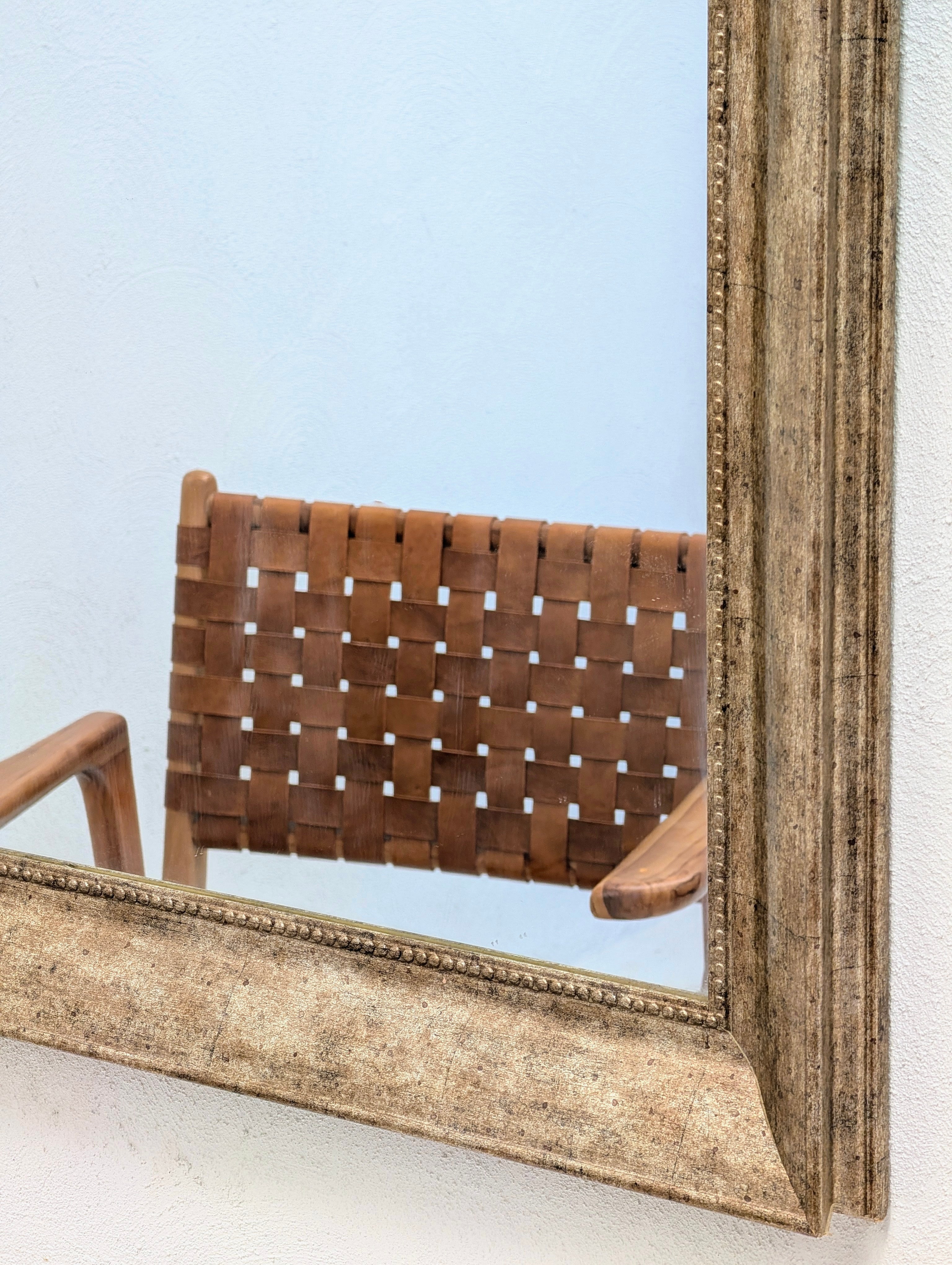 Pair of Vintage Woven Saddle Leather Armchairs