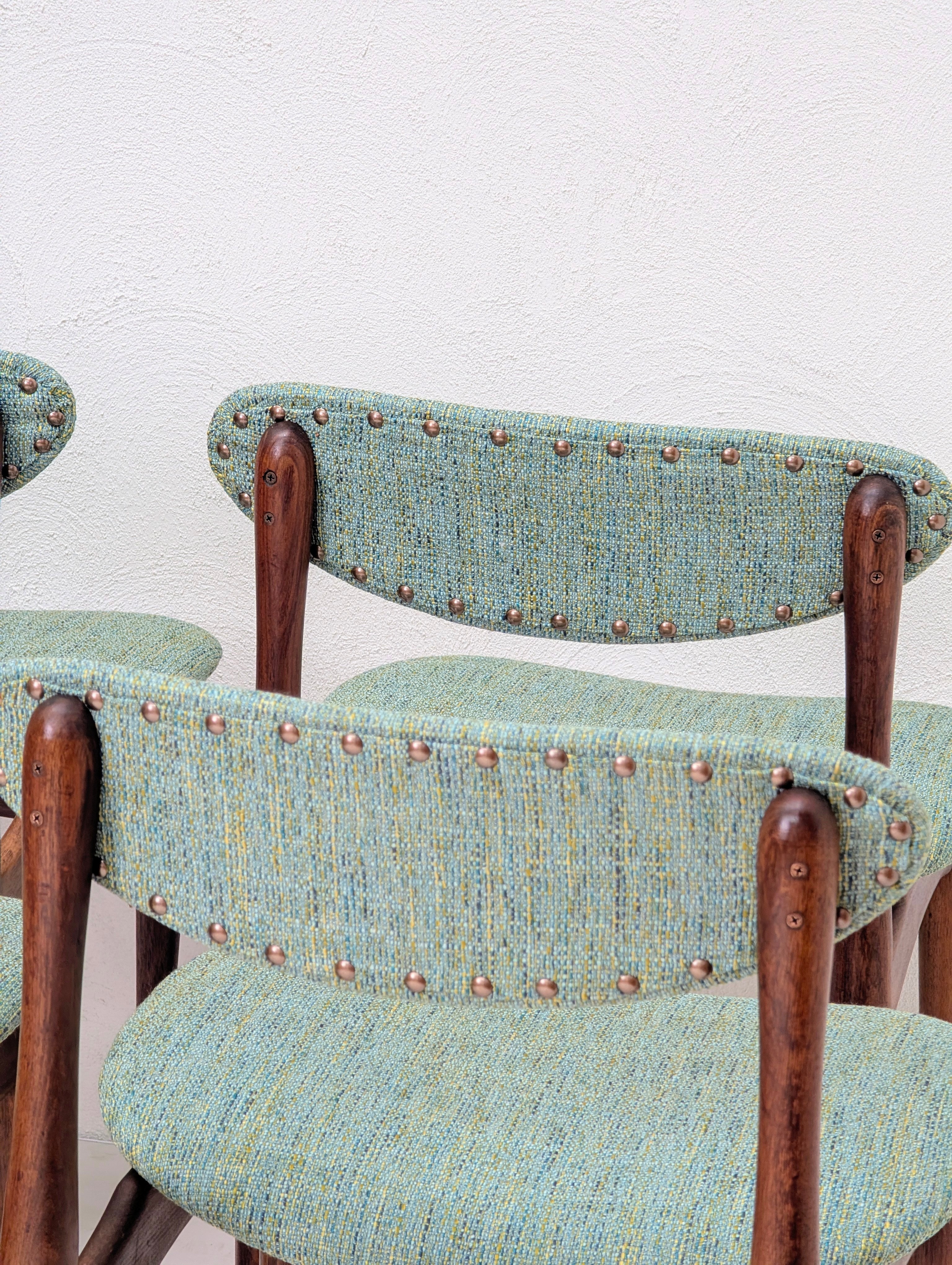 Chatley Matchstick Dining Chairs | Restored c1965 | Zepel FibreGuard