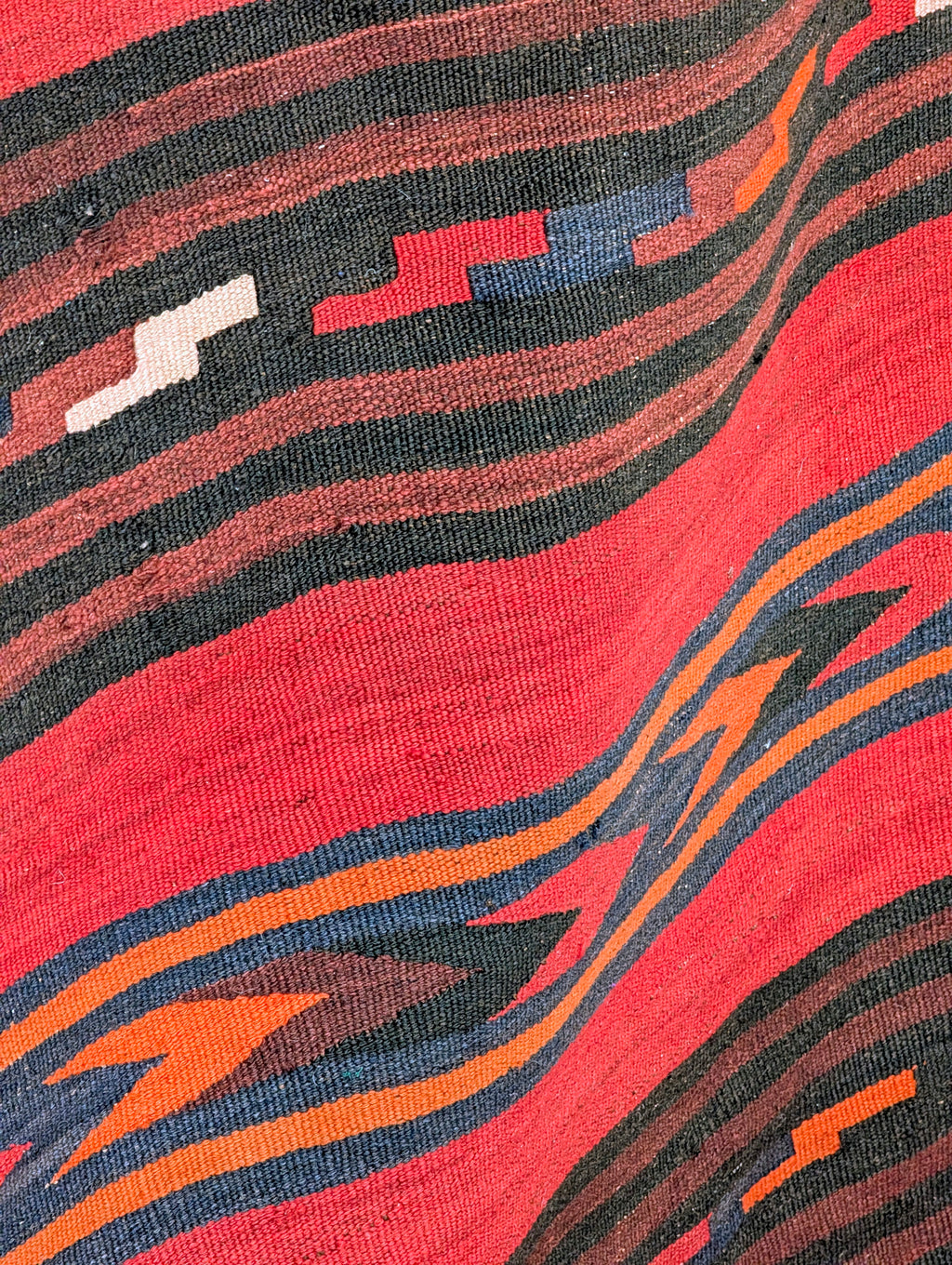 Vintage Persian Tribal Kilim Runner – 385cm