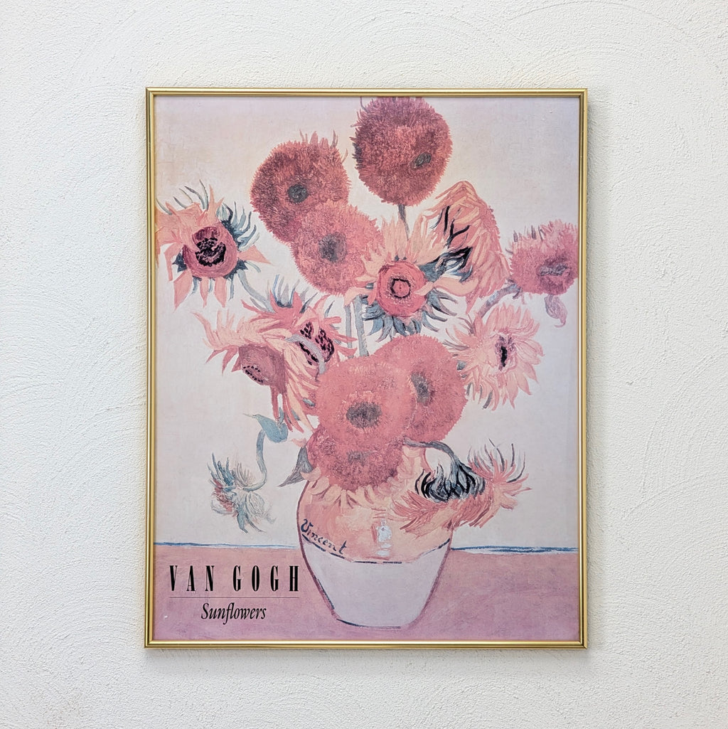 Vintage Van Gogh Sunflowers Framed Print