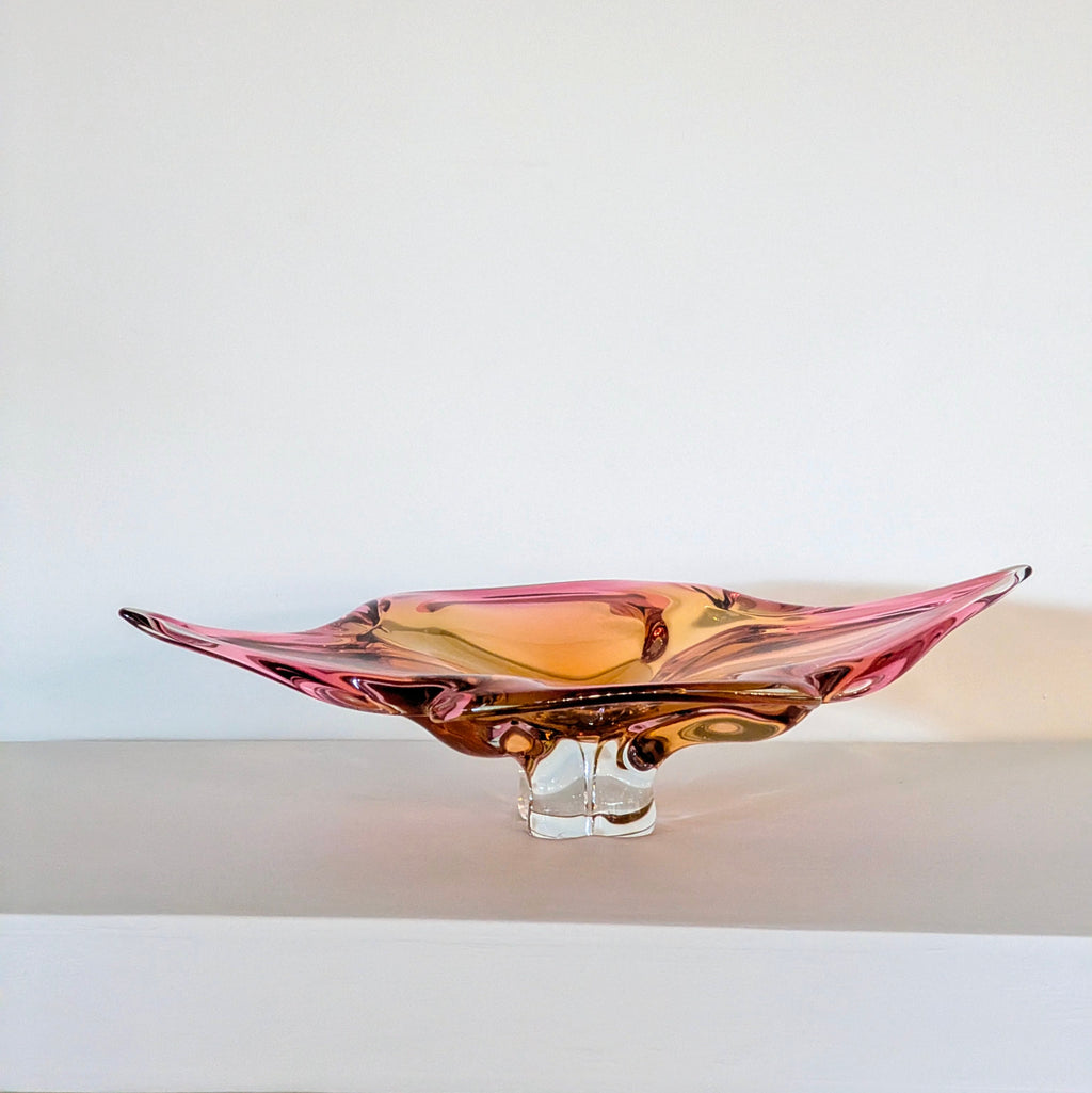 Bohemian Art Glass Bowl by Josef Hospodka | c.1960s
