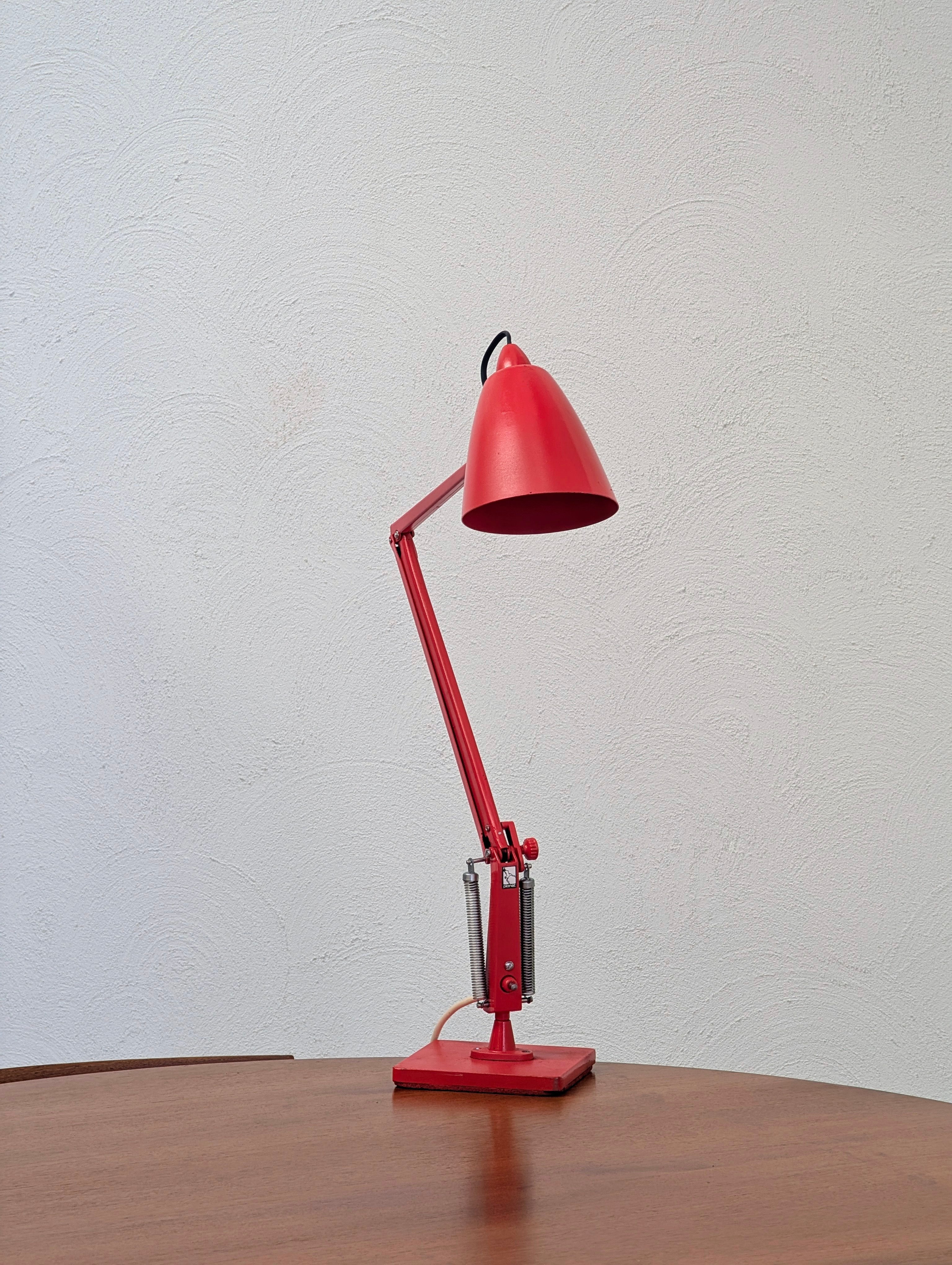 Retro Red 'Studio K' Task Lamp by Planet Lighting