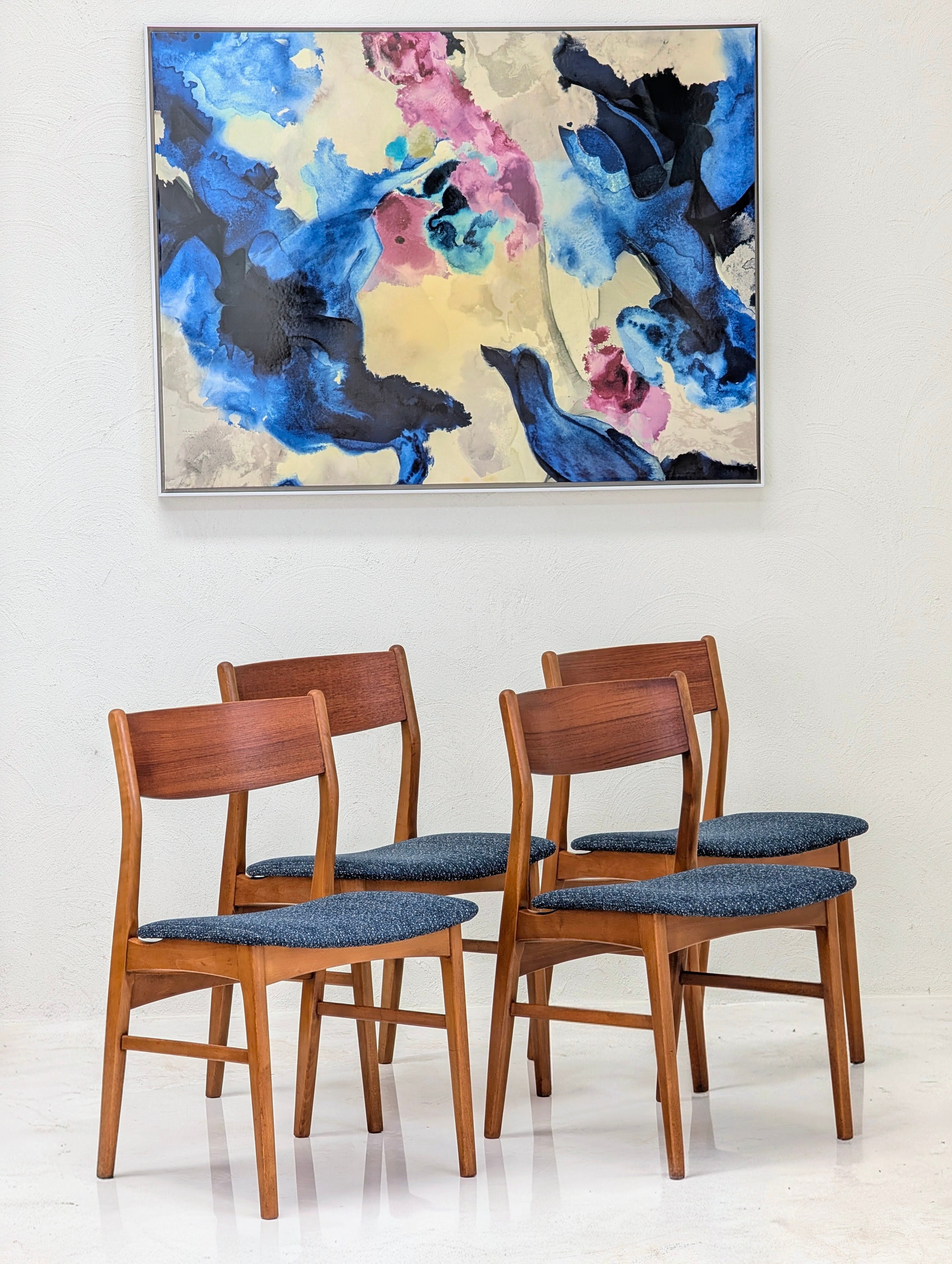 Set of Four Mid Century Modern Danish Dining Chairs | Circa 1960s
