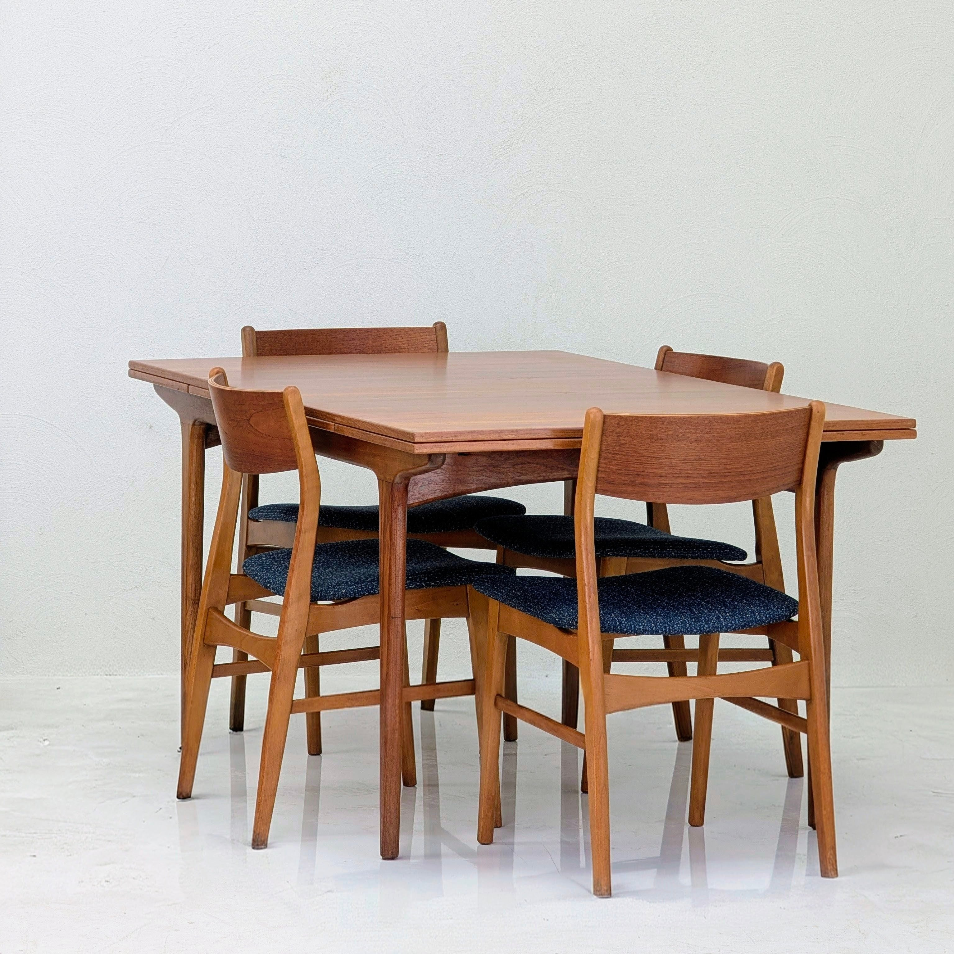 Mid-Century Modern Teak Extension Dining Table by Marcob Furniture