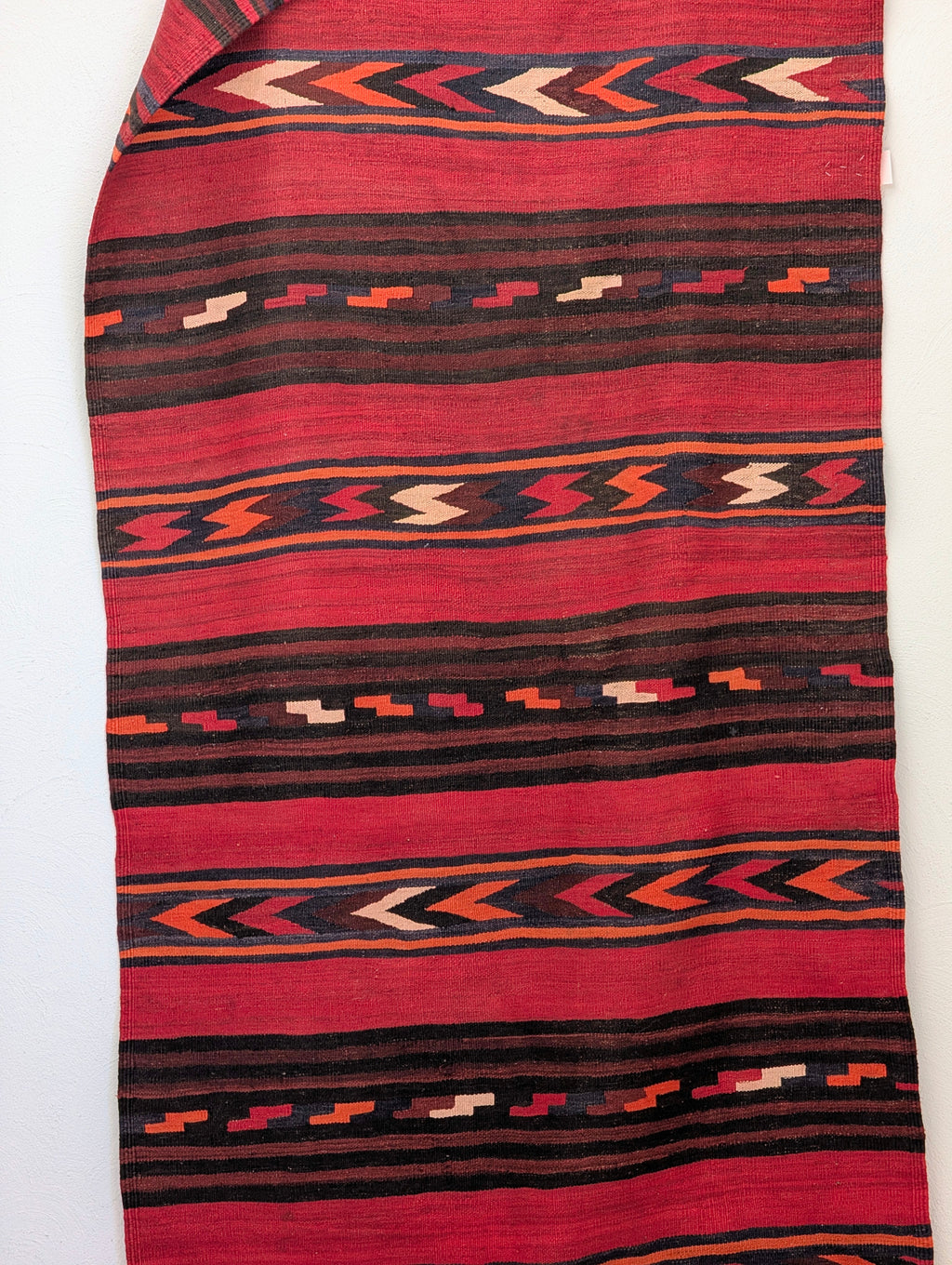 Vintage Persian Tribal Kilim Runner – 385cm