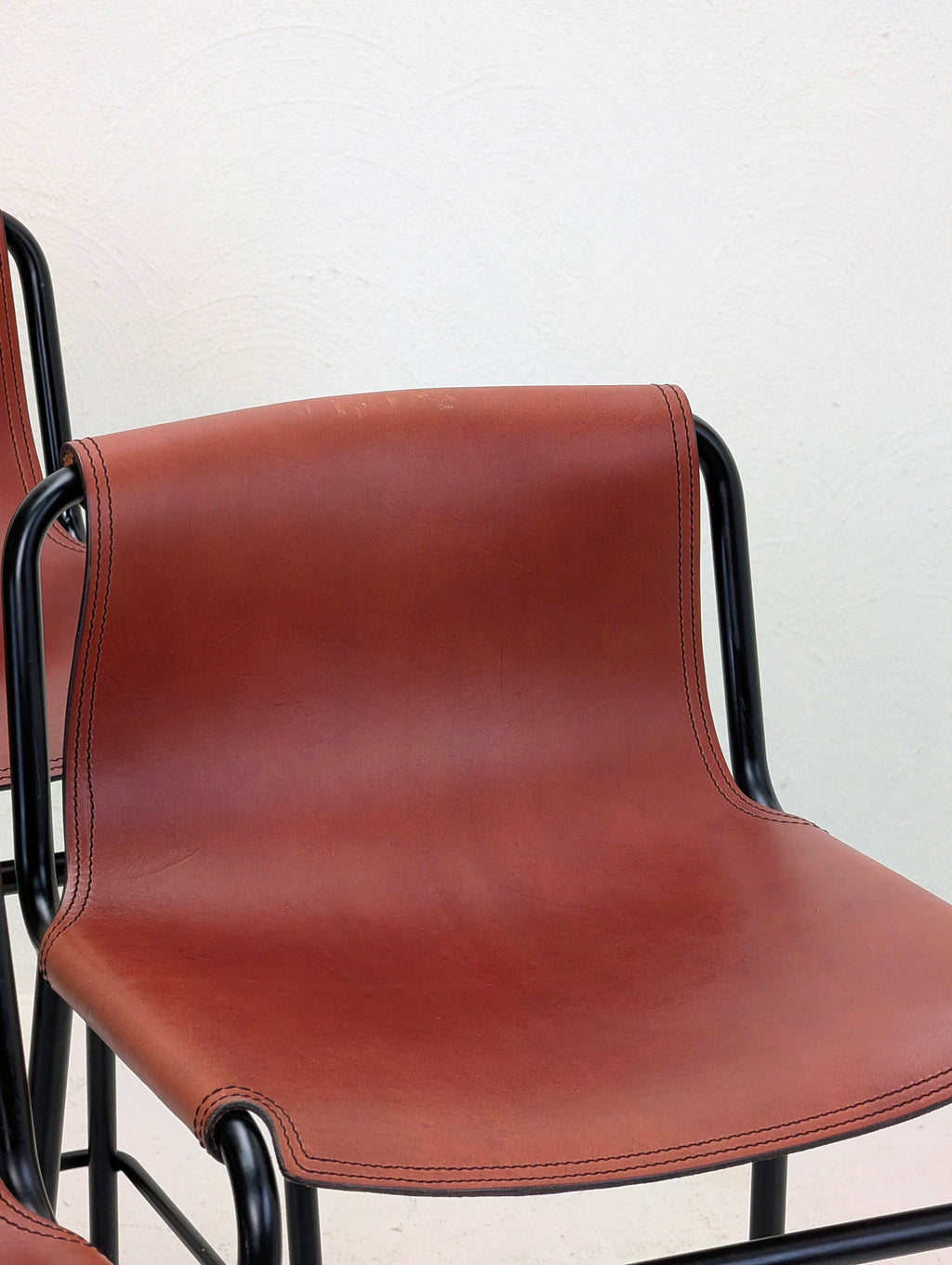 OX Denmarq September Bar Stool in Cognac Leather