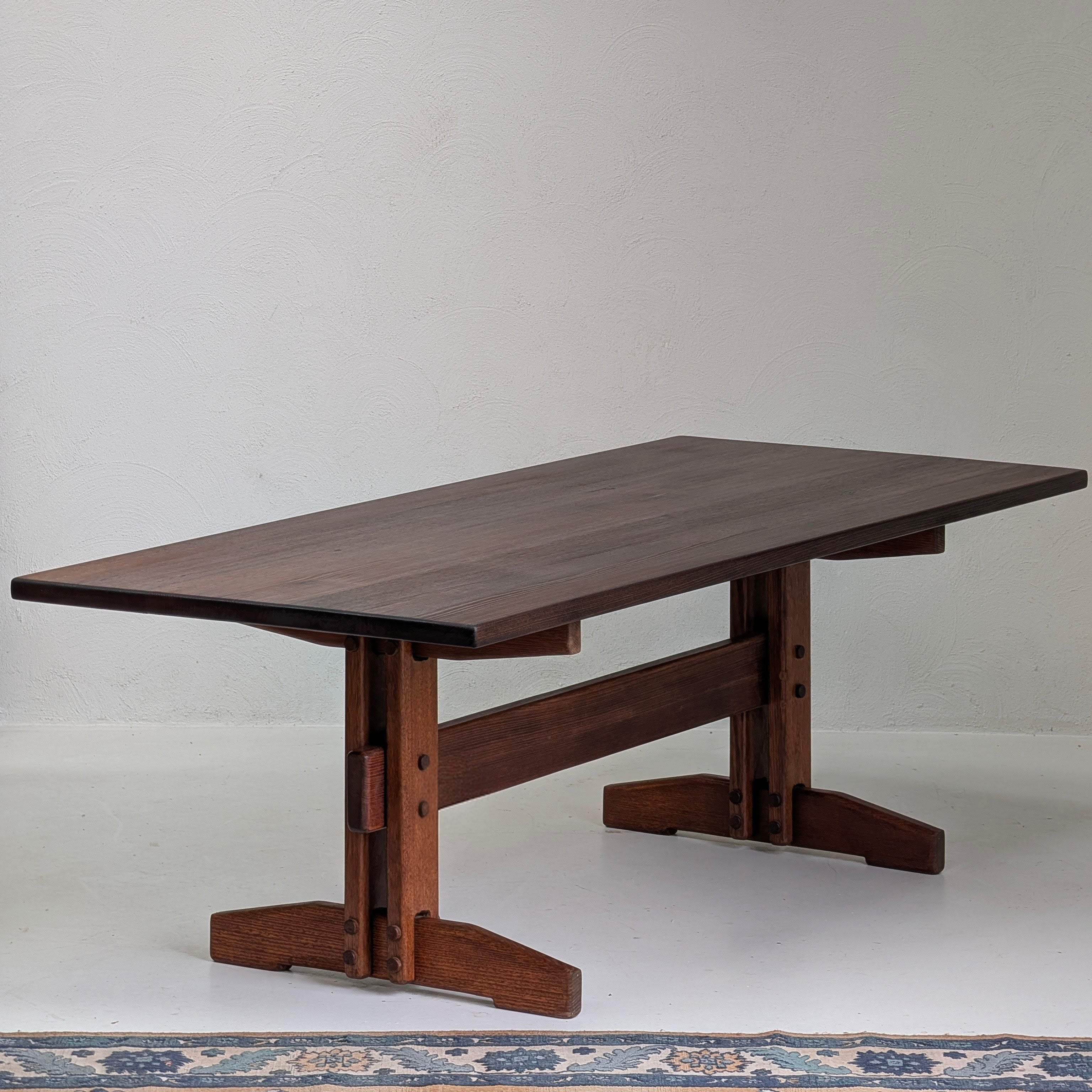 Restored Norman Archibald 'Nore' Dining Table in Victorian Alpine Ash, c1978