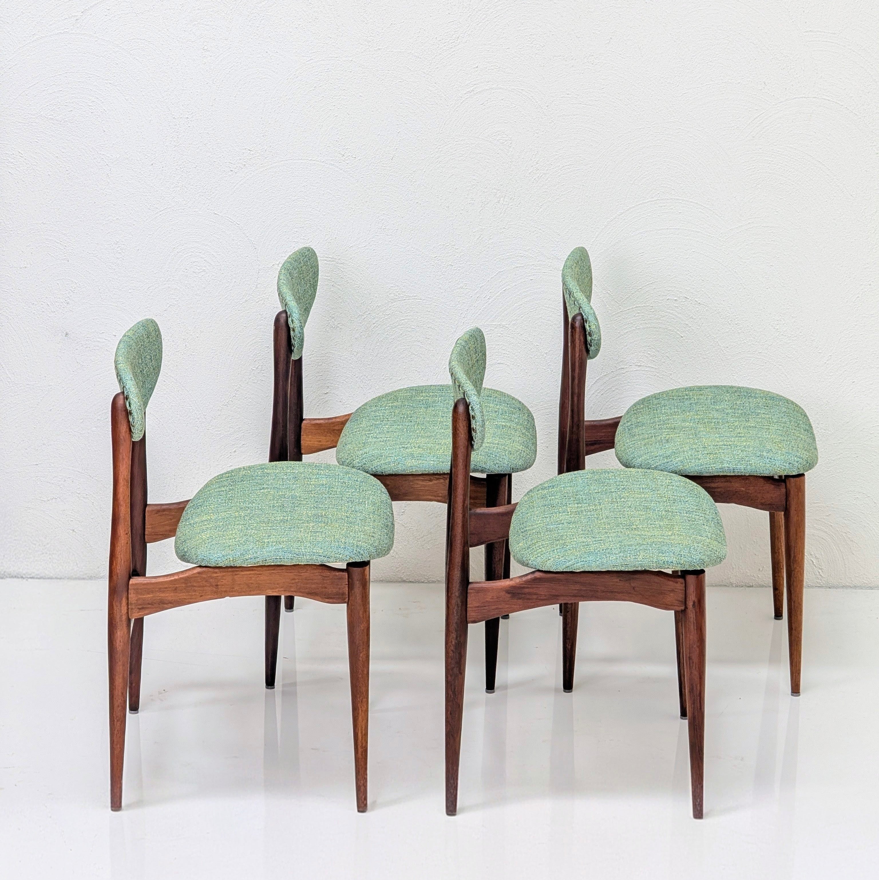 Chatley “Matchstick” Paddle Back Dining Chairs | Restored c1965 | Zepel FibreGuard