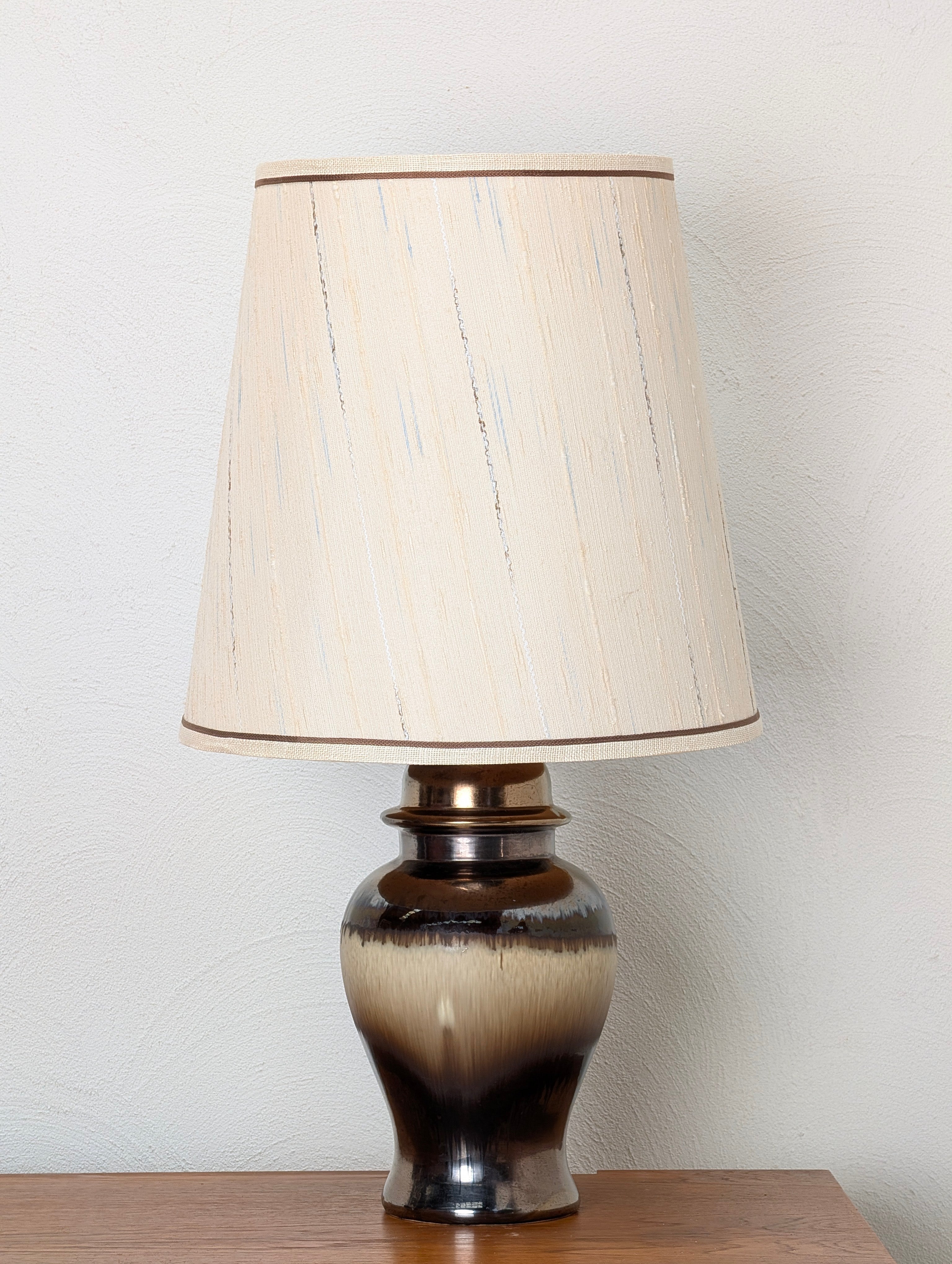 Vintage Ellis Ceramics Metallic Ombre Table Lamp