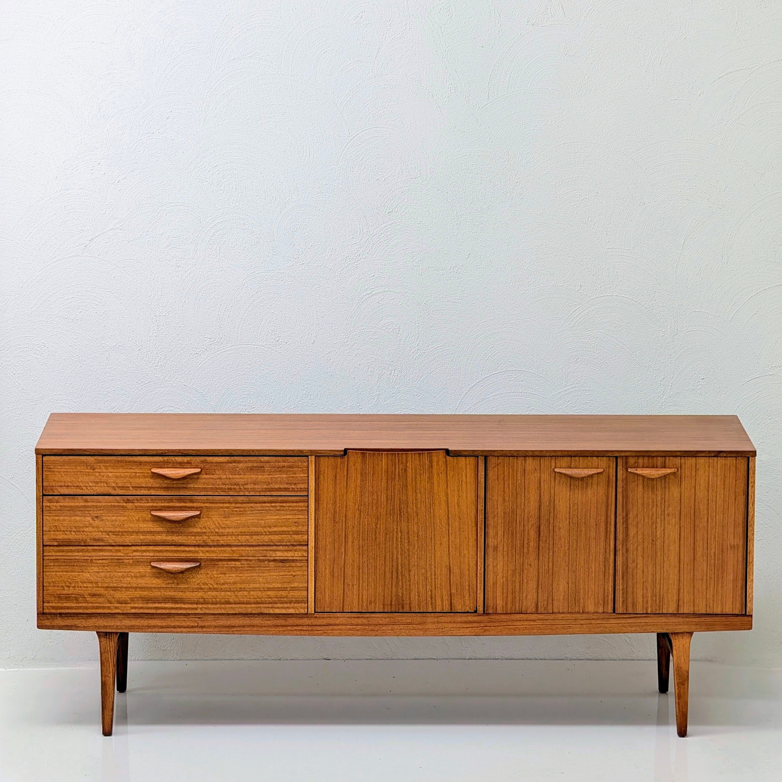 Restored Mid Century Modern Teak Sideboard by Nathan Furniture | UK c.1960s
